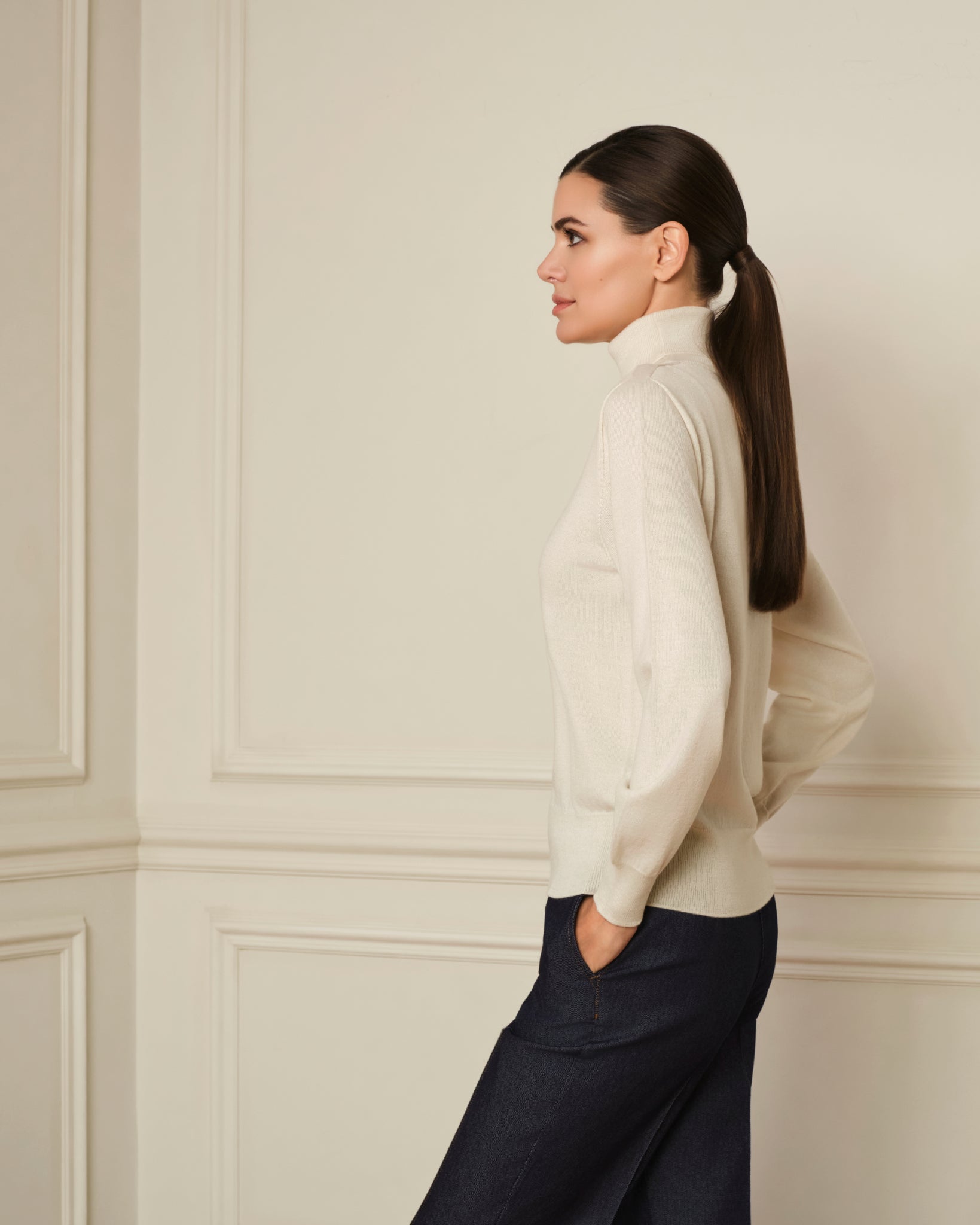 JERSEY CUELLO ALTO CRUDO