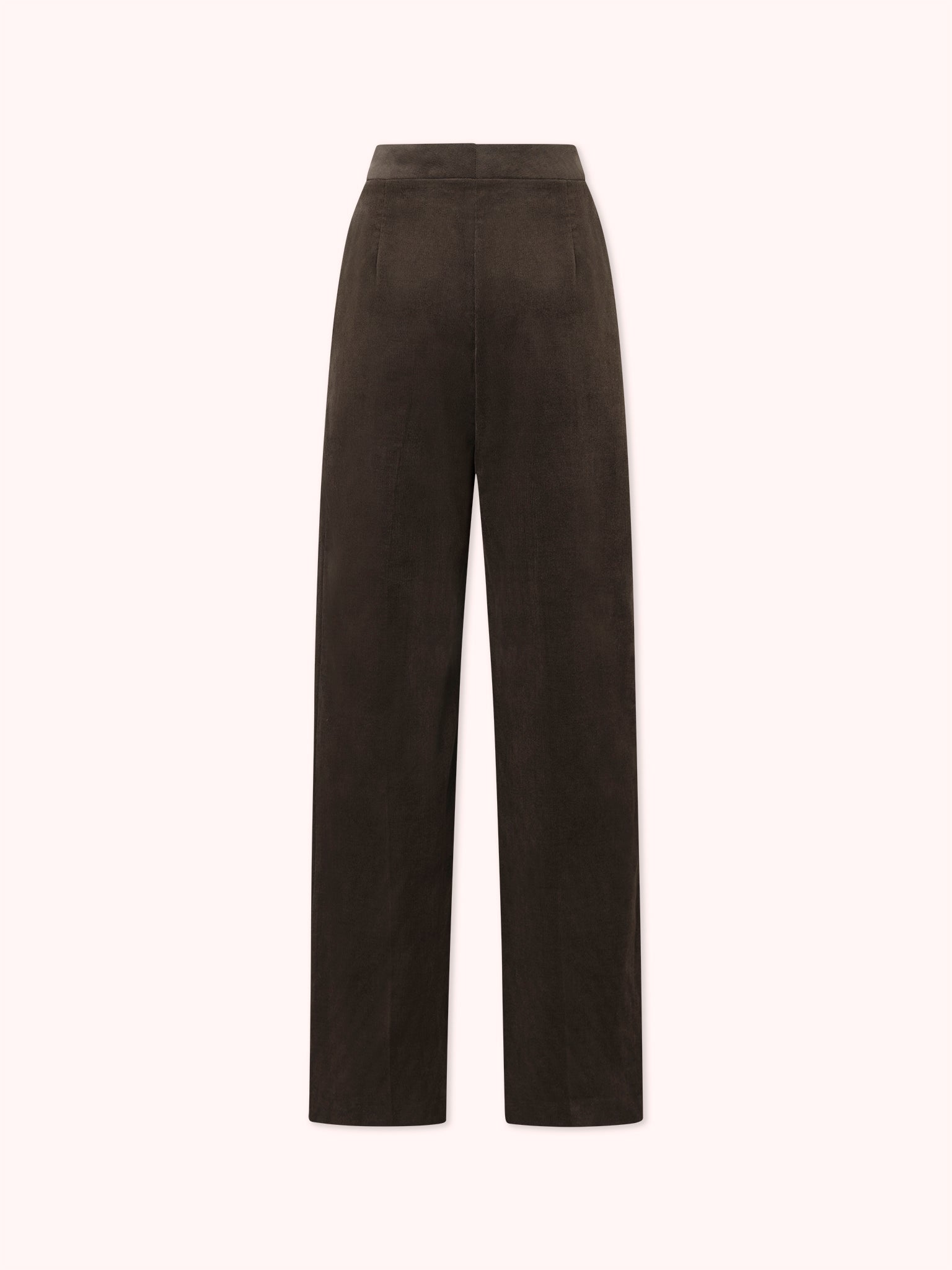 PANTALÓN DE PANA CON PINZAS MARRÓN