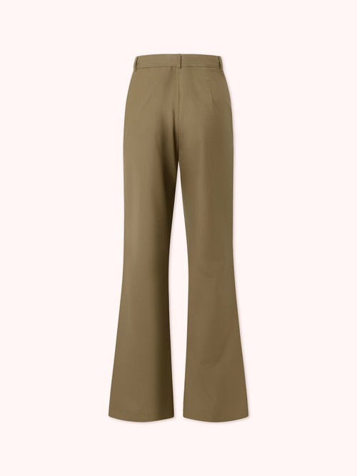 PANTALÓN FLARE VERDE MILITAR