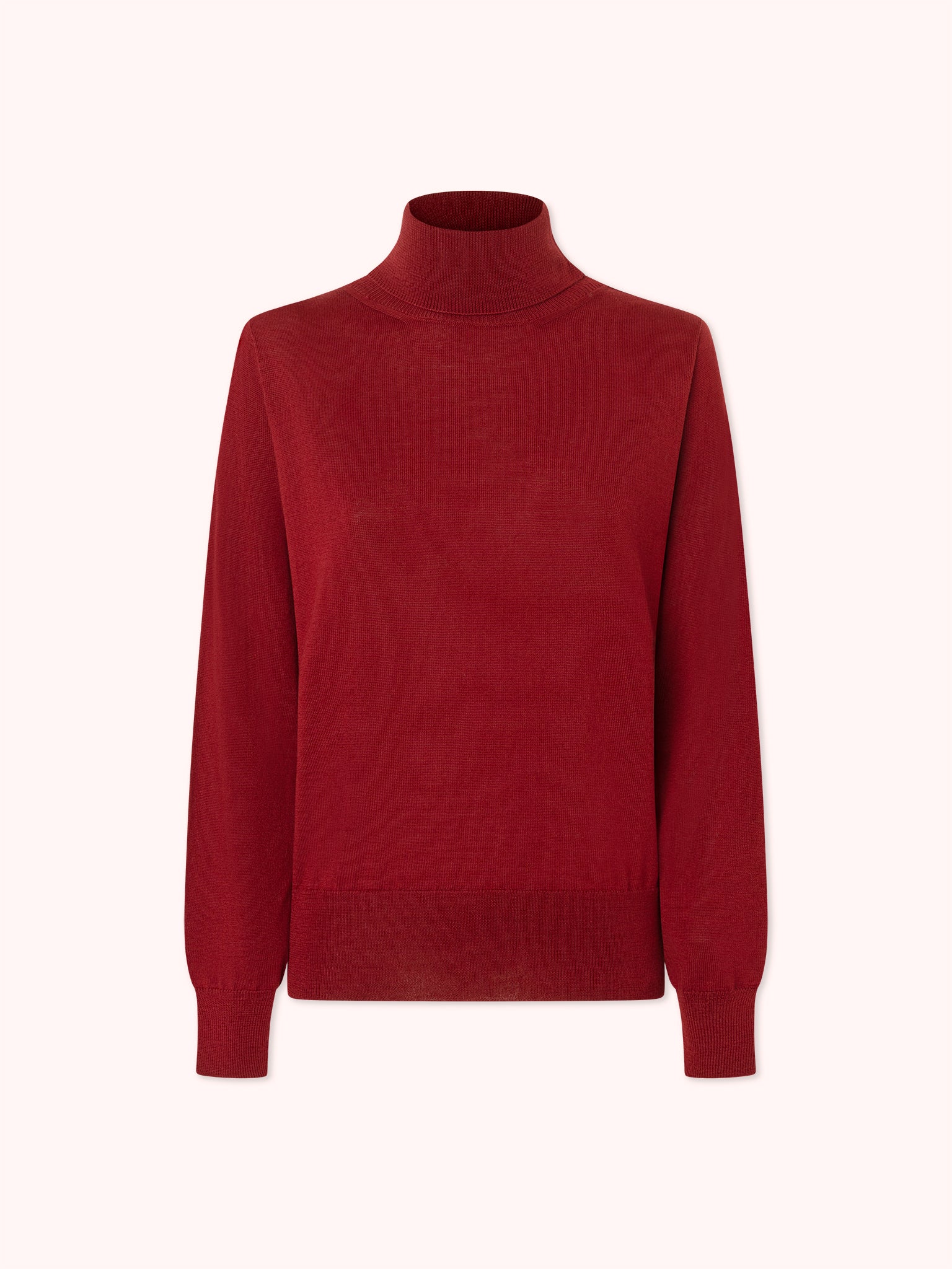 JERSEY CUELLO ALTO GRANATE