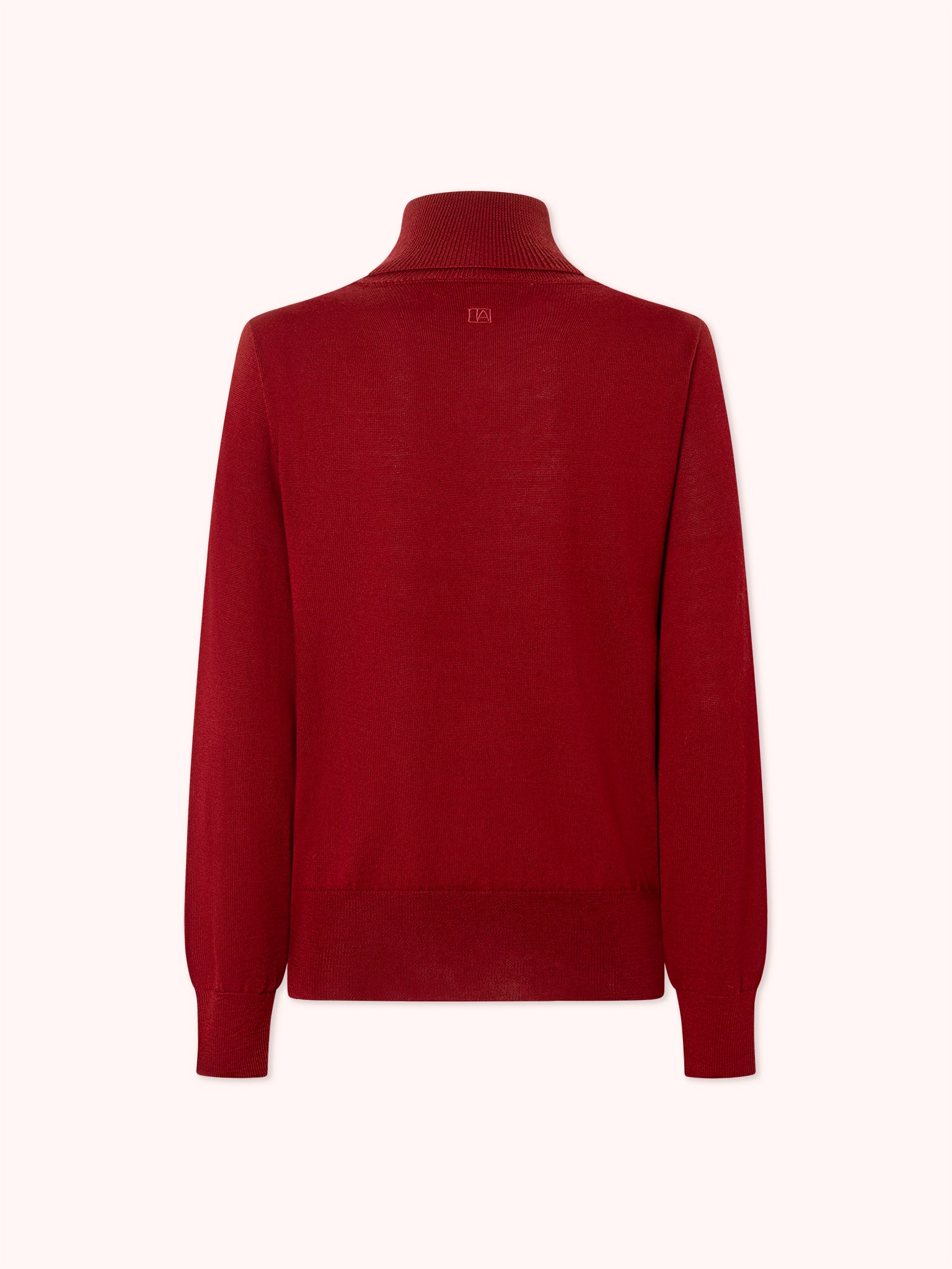 JERSEY CUELLO ALTO GRANATE