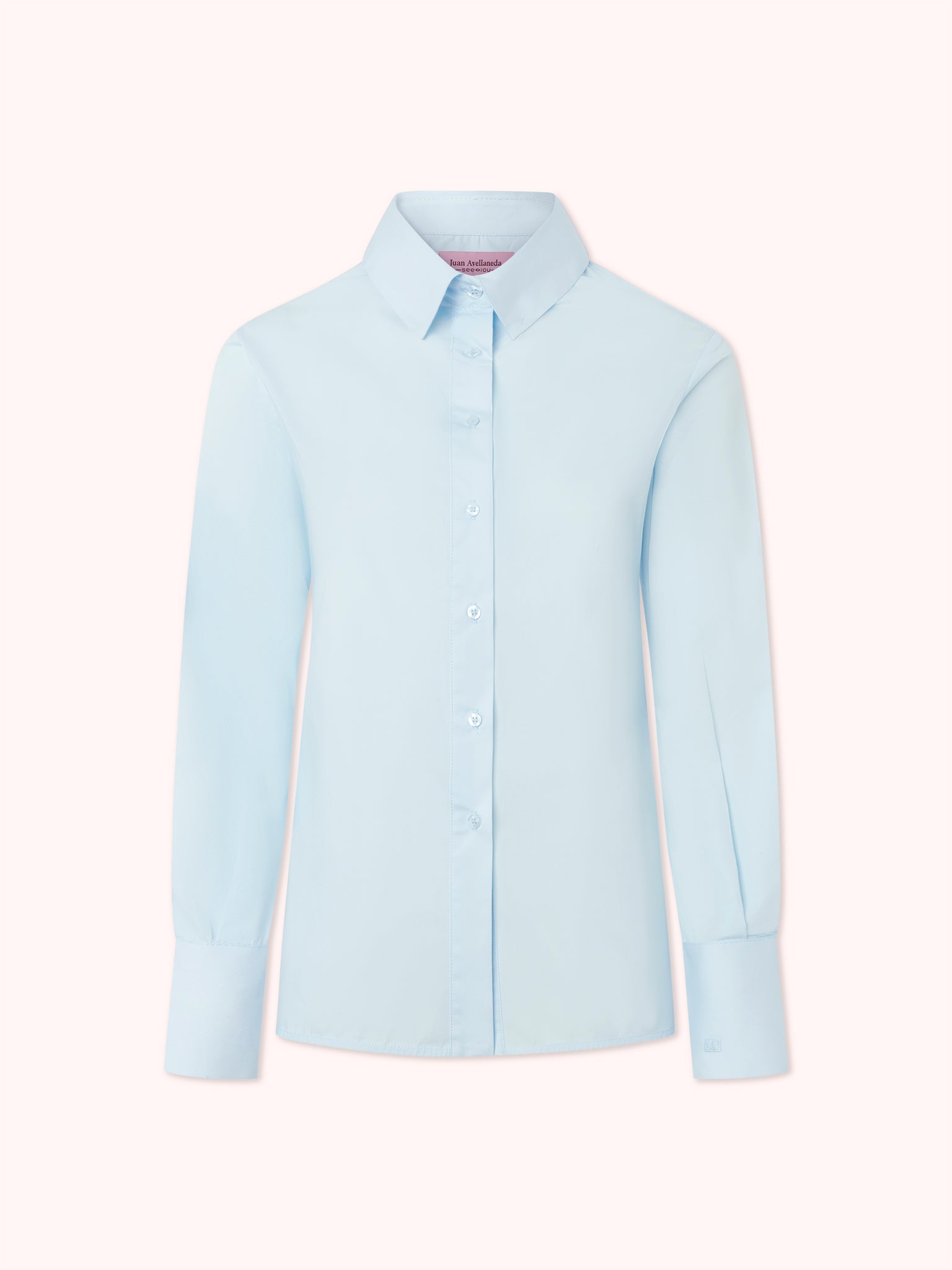 CAMISA DE PUÑO ALARGADO AZUL