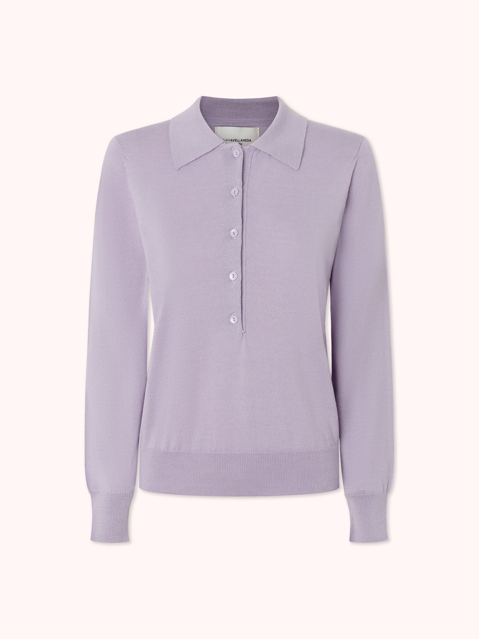 JERSEY CUELLO POLO MALVA