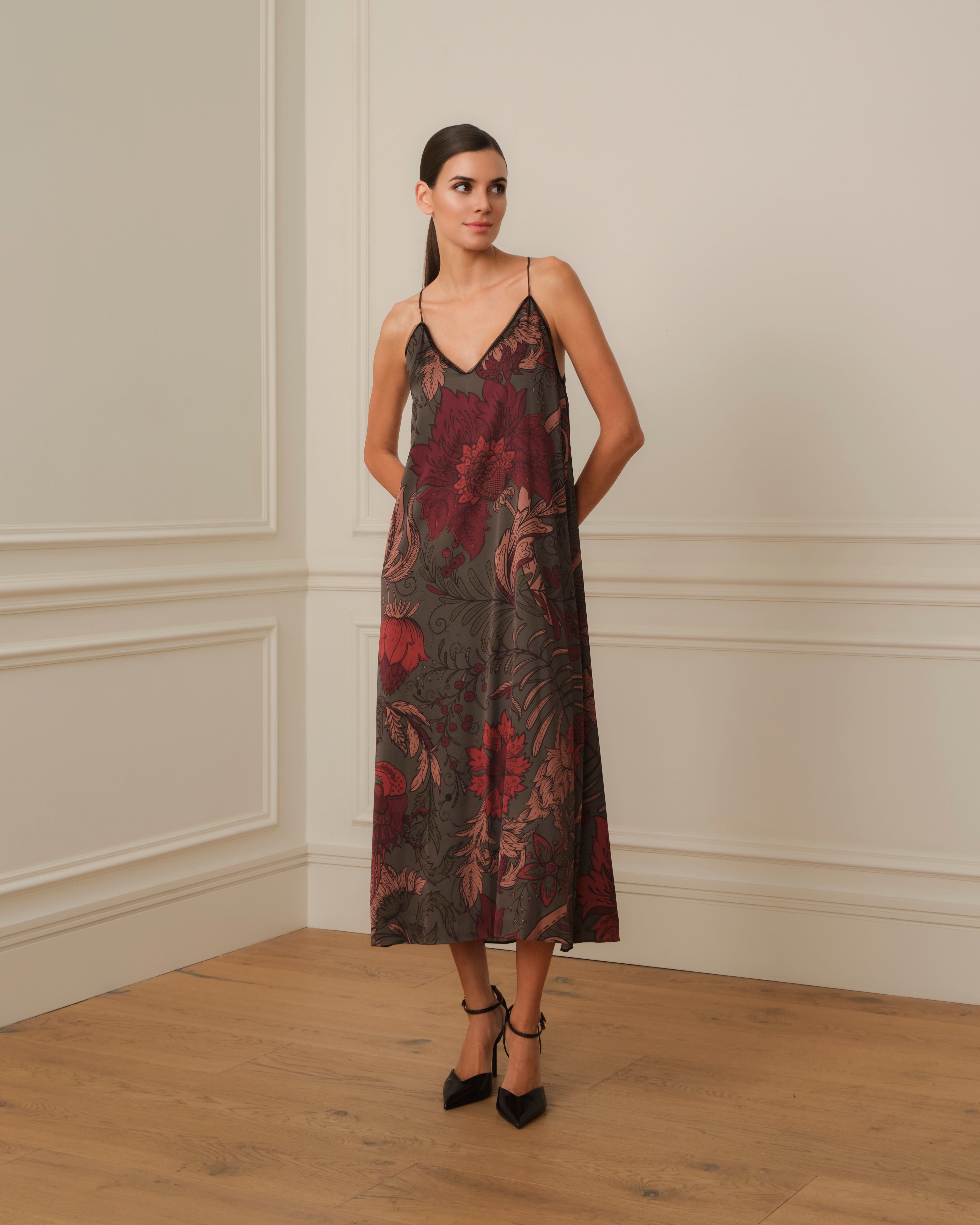 VESTIDO LENCERO ESTAMPADO