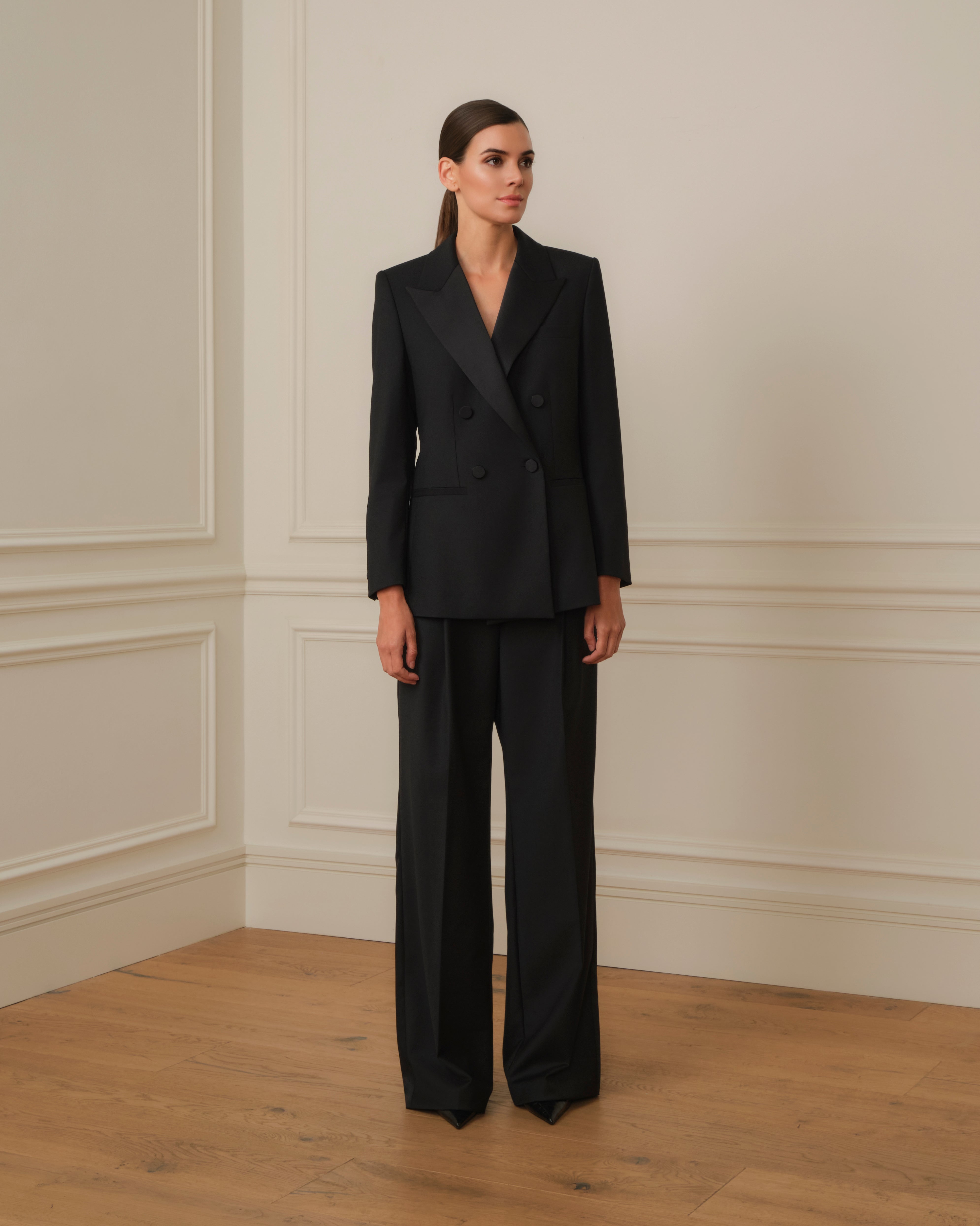 PANTALÓN DE ESMOQUIN NEGRO