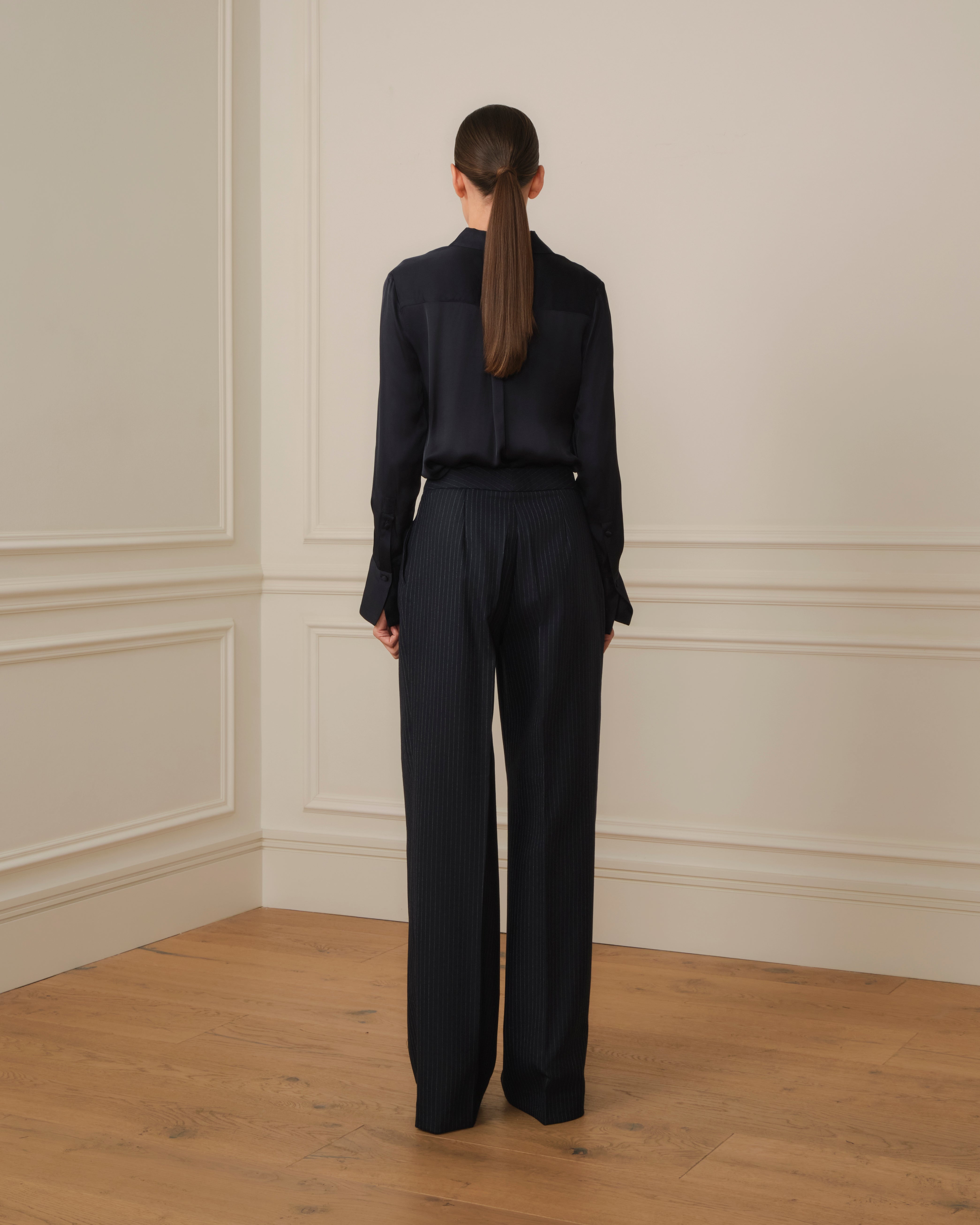 PANTALÓN DE RAYA DIPLOMÁTICA AZUL