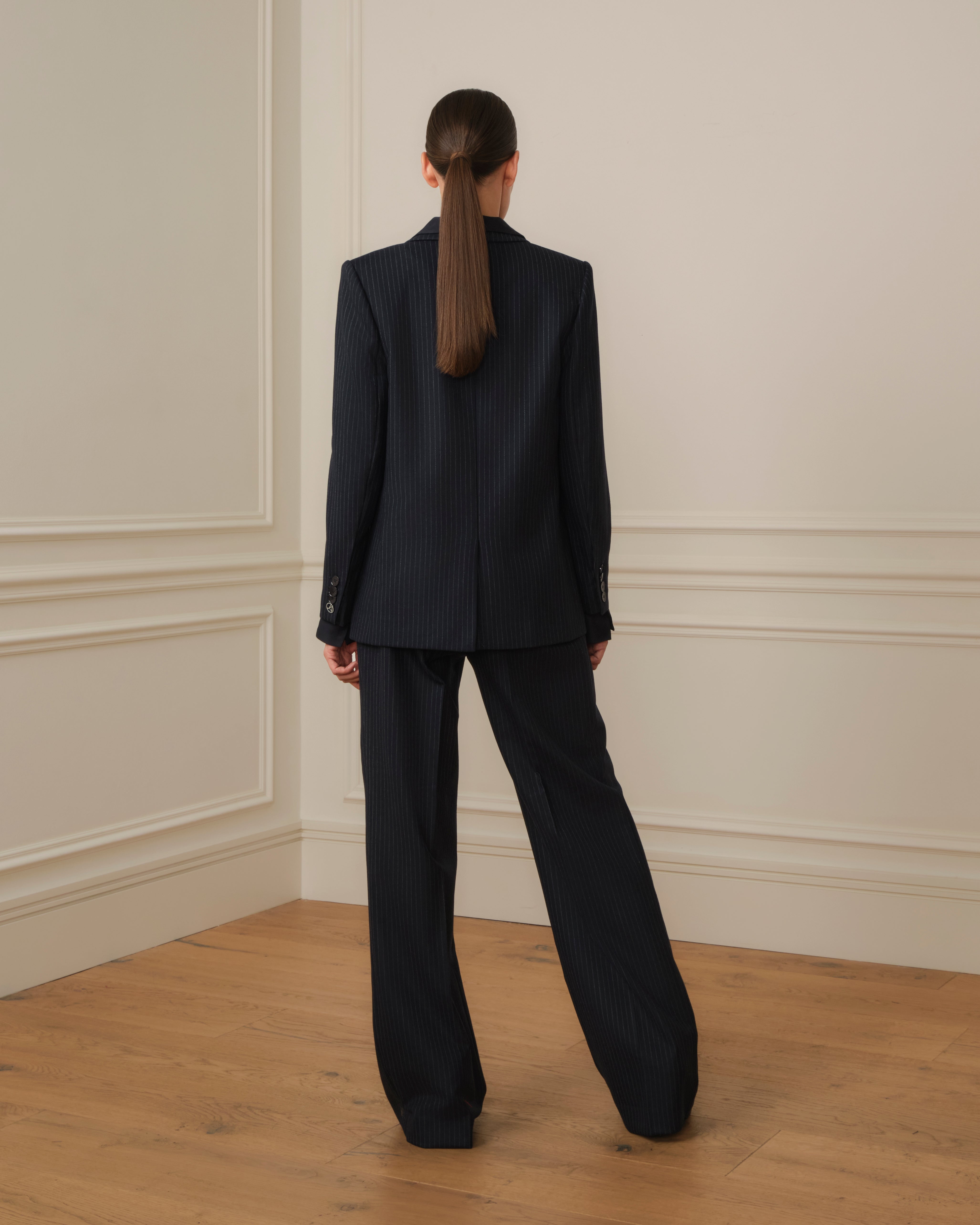 BLAZER RAYA DIPLOMÁTICA AZUL