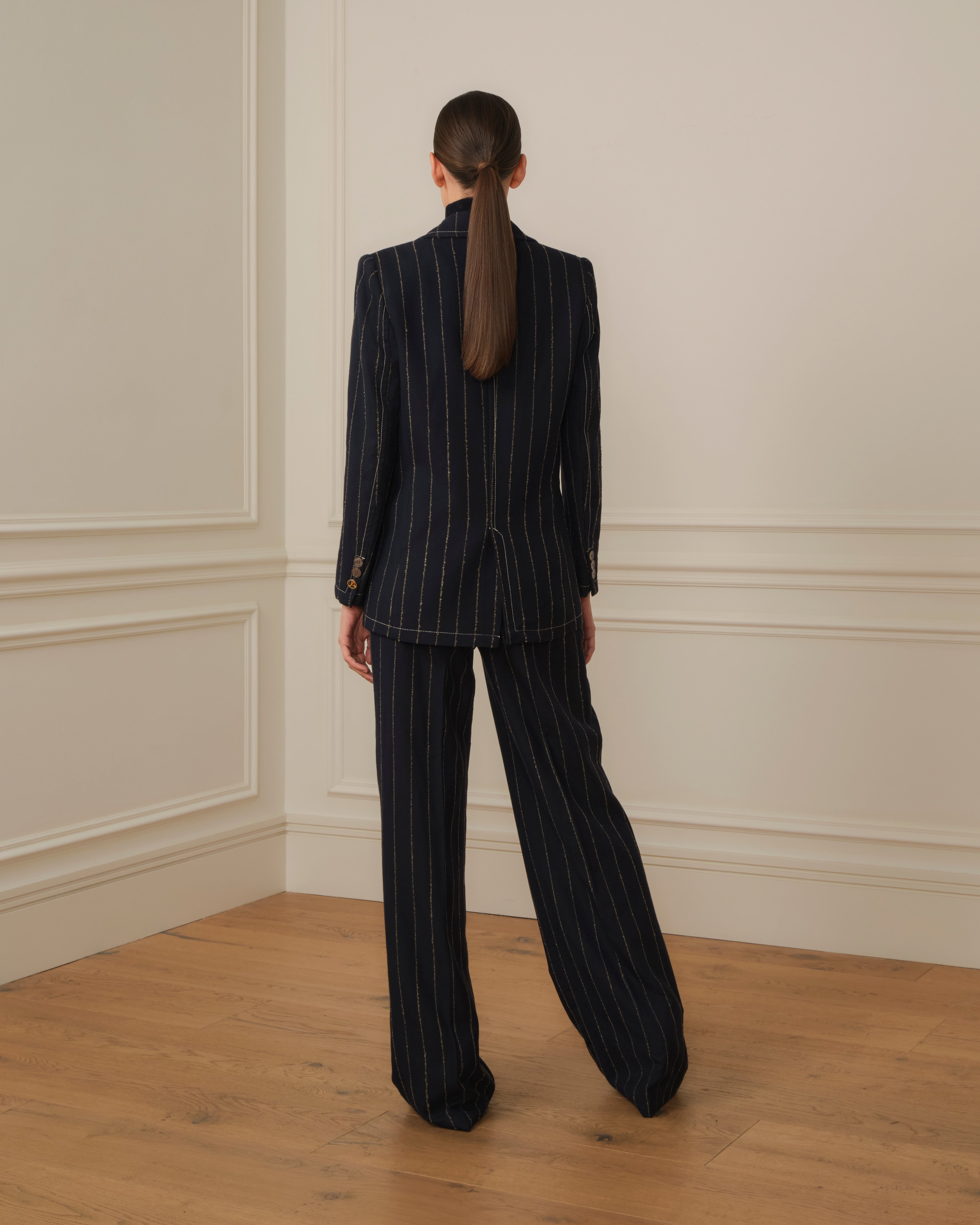 BLAZER CRUZADA DE RAYAS