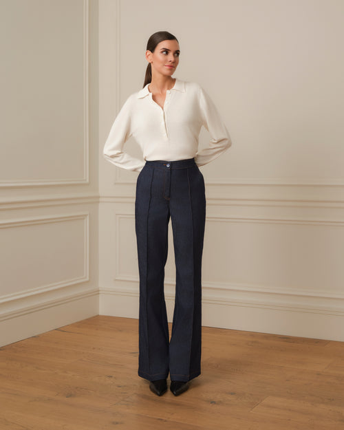 JERSEY CUELLO POLO CRUDO