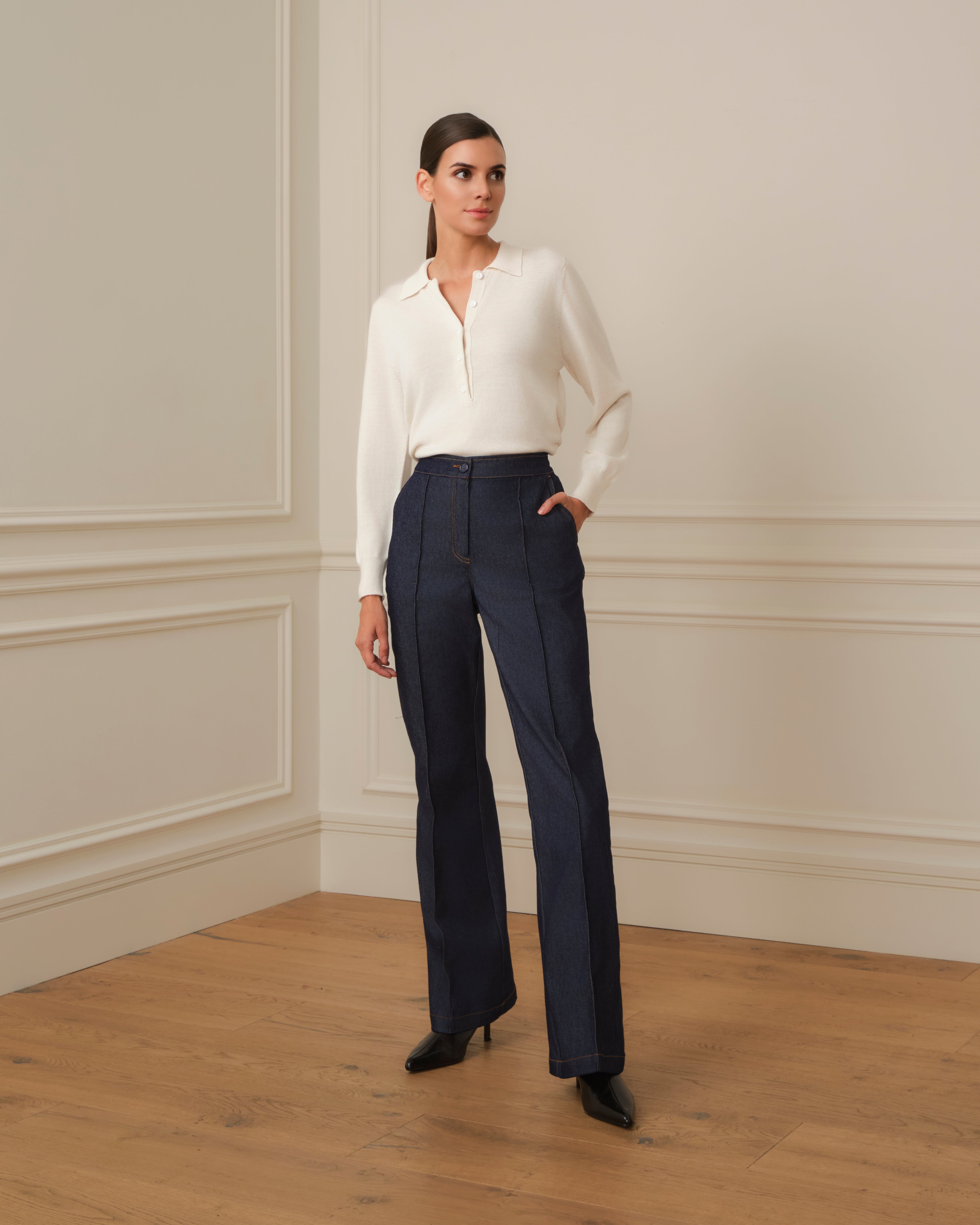 JERSEY CUELLO POLO CRUDO