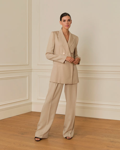 BLAZER CRUZADO CAMEL