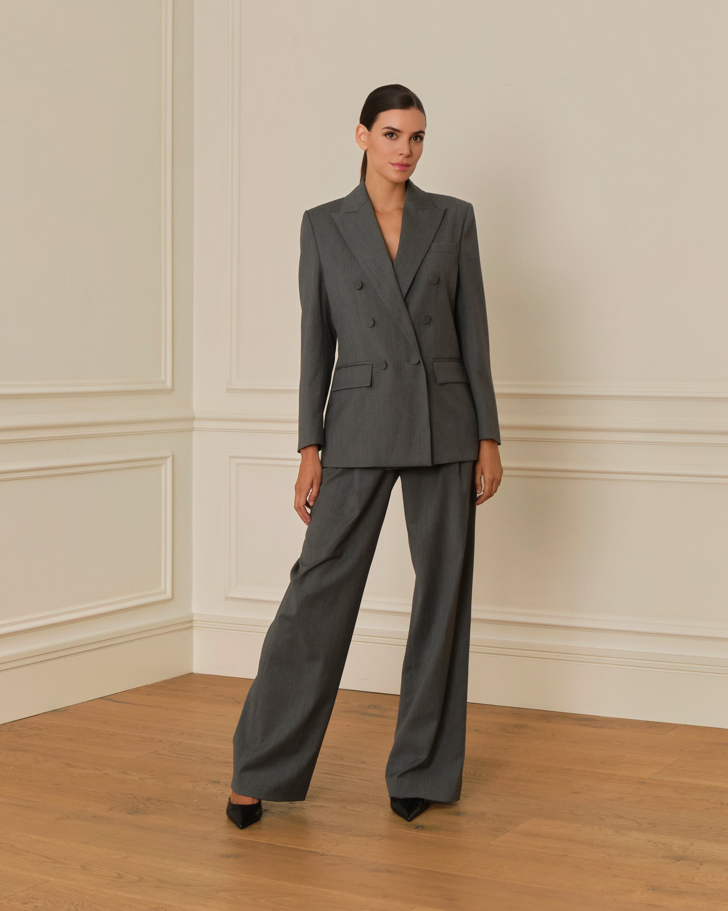 PANTALÓN RECTO GRIS