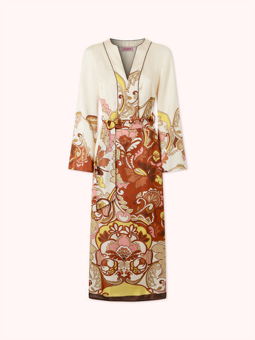 KAFTÁN ESTAMPADO ROSA VEDHA