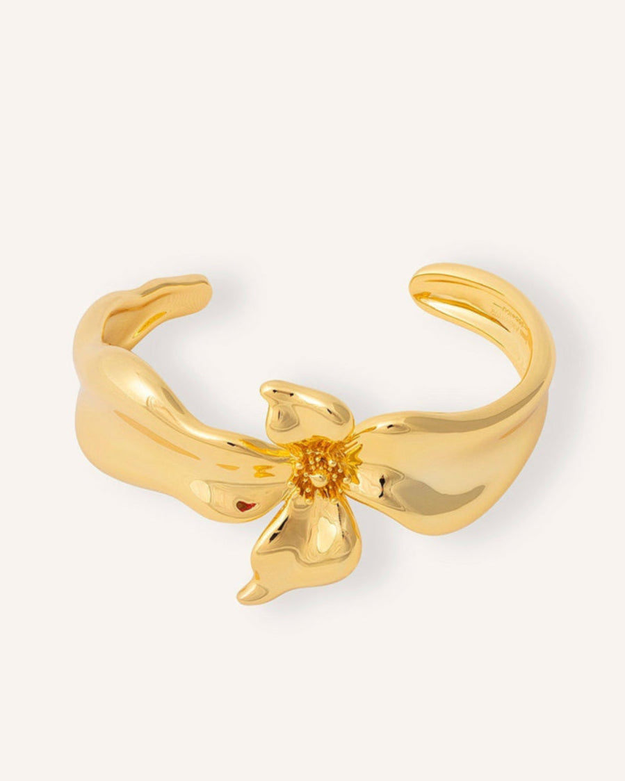 FLOR DE ALMENDRO BRAZALETE DORADO - Seeiou