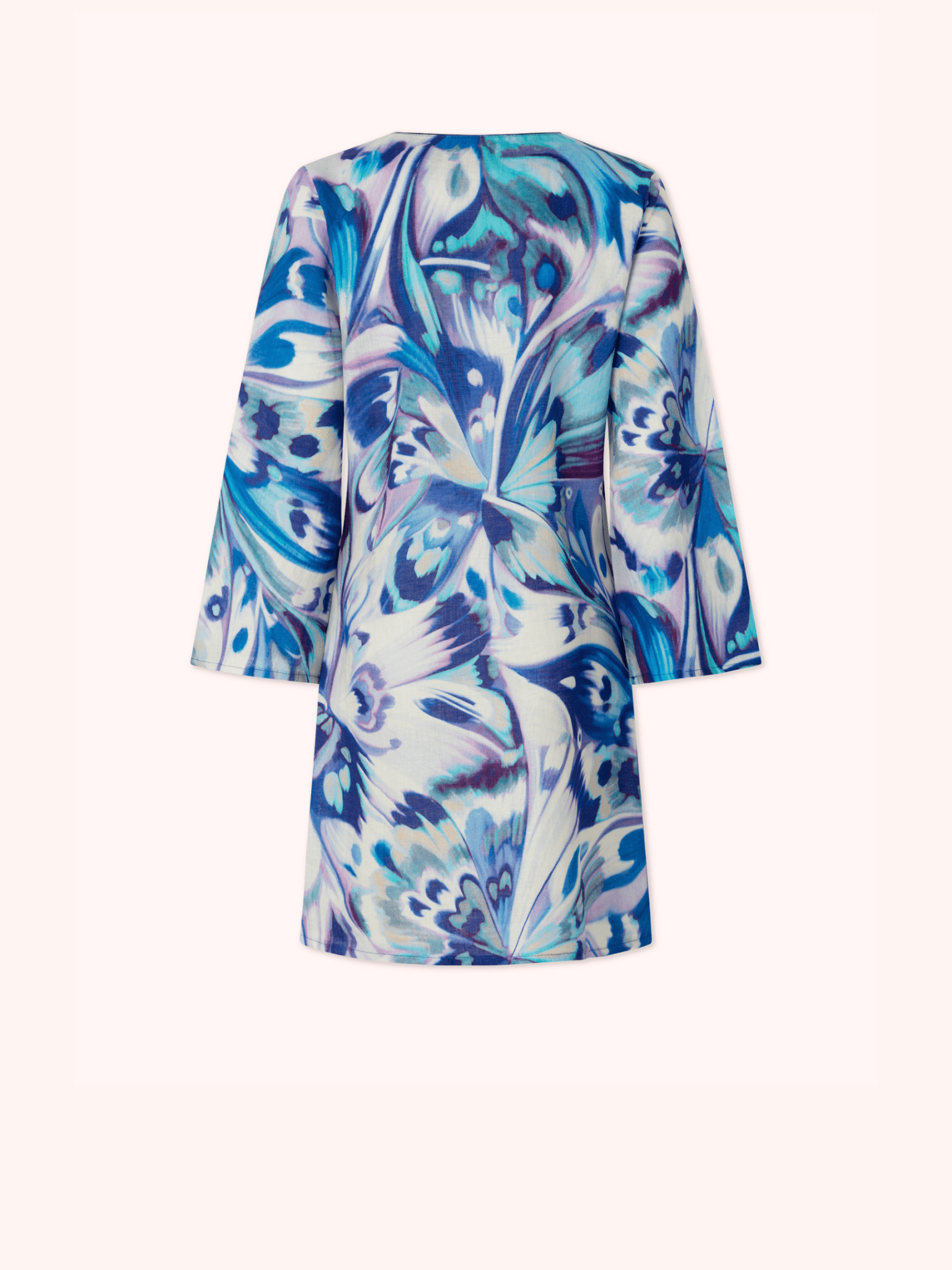 KAFTÁN CORTO AZUL MUSTIQUE - SEEIOU