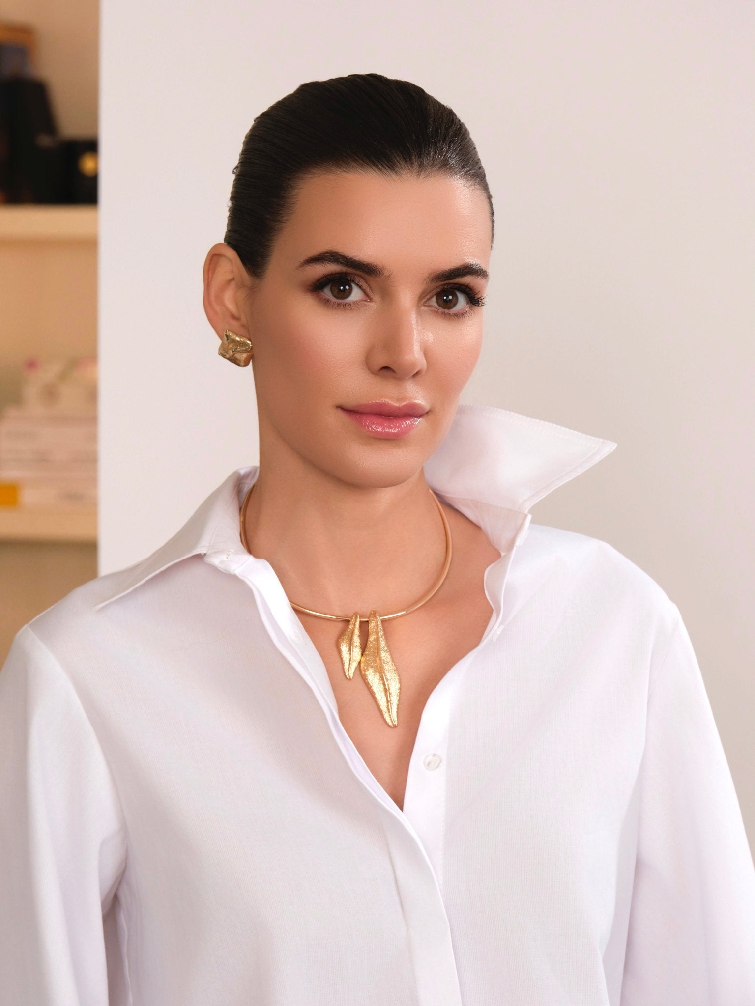 LEMON LEAF COLLAR DORADO - SEEIOU