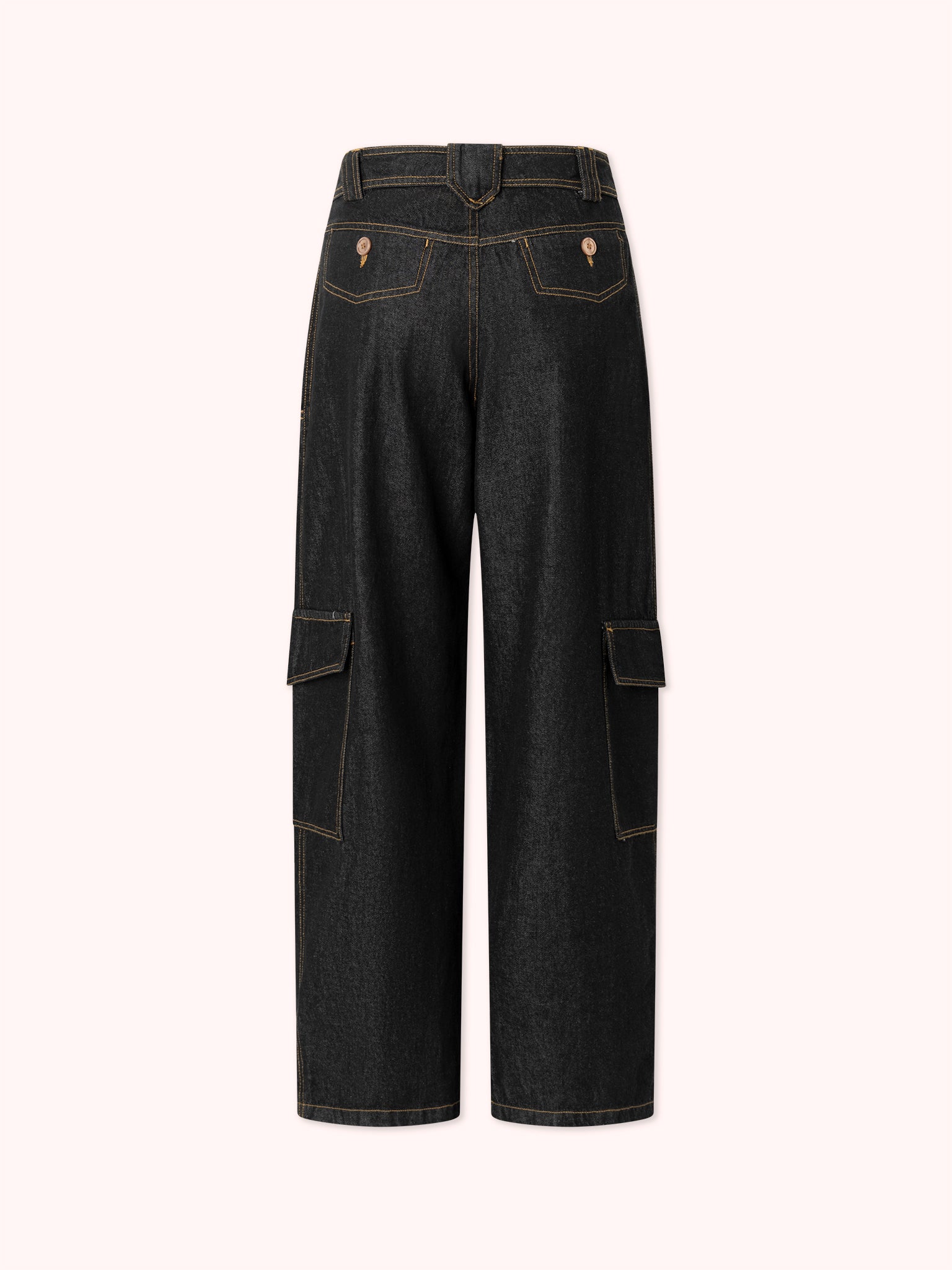 PANTALÓN DENIM NEGRO LEO - SEEIOU