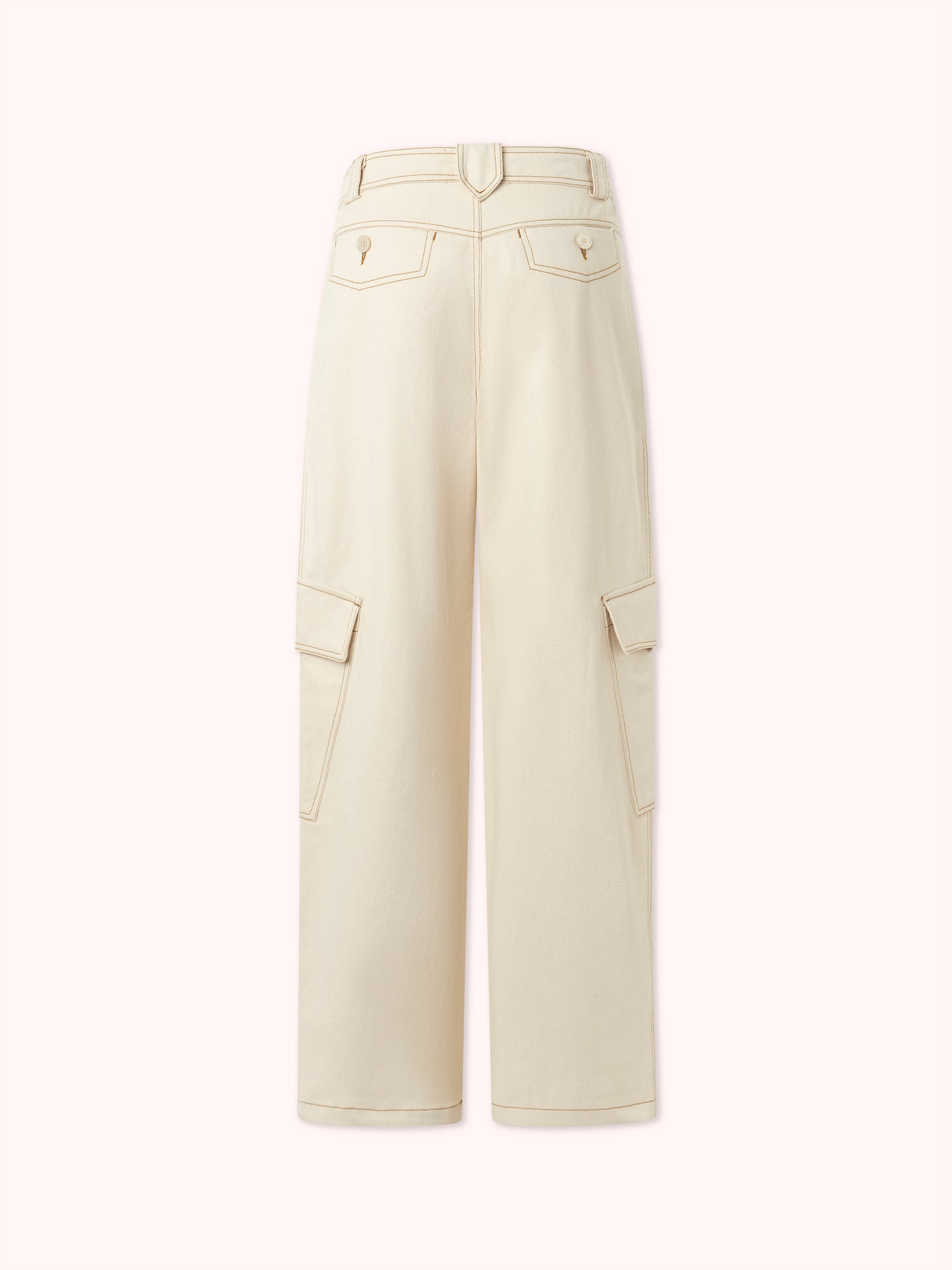 PANTALÓN DENIM OFF - WHITE LEO - SEEIOU