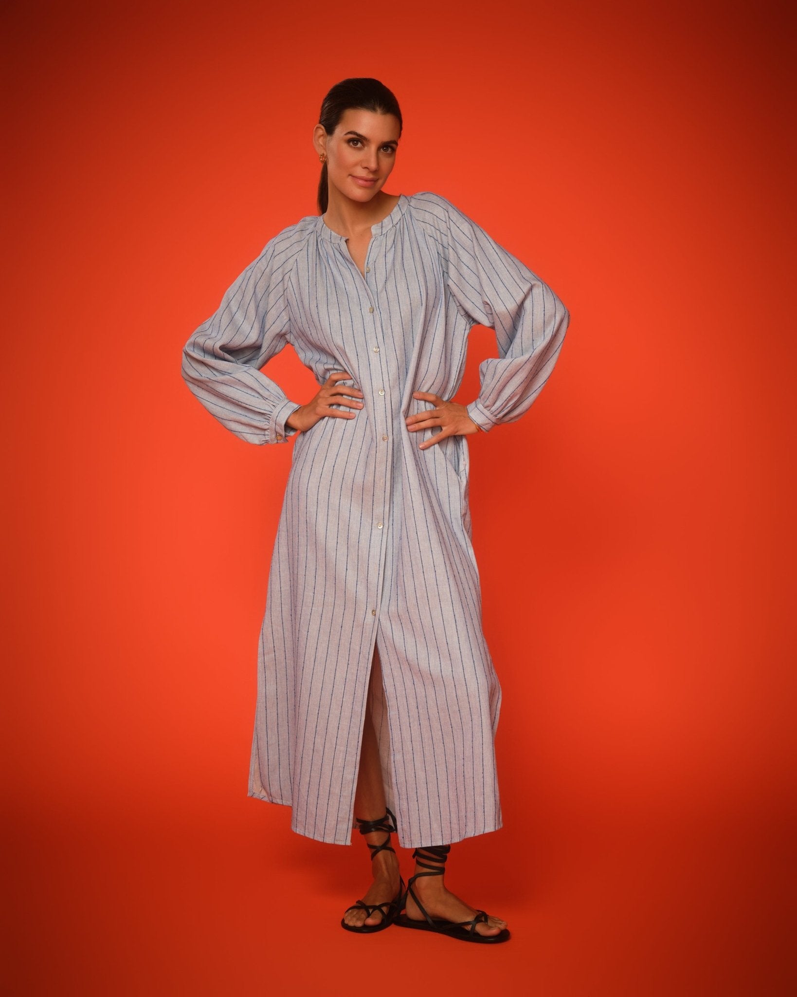 VESTIDO AZUL CLOE - Seeiou