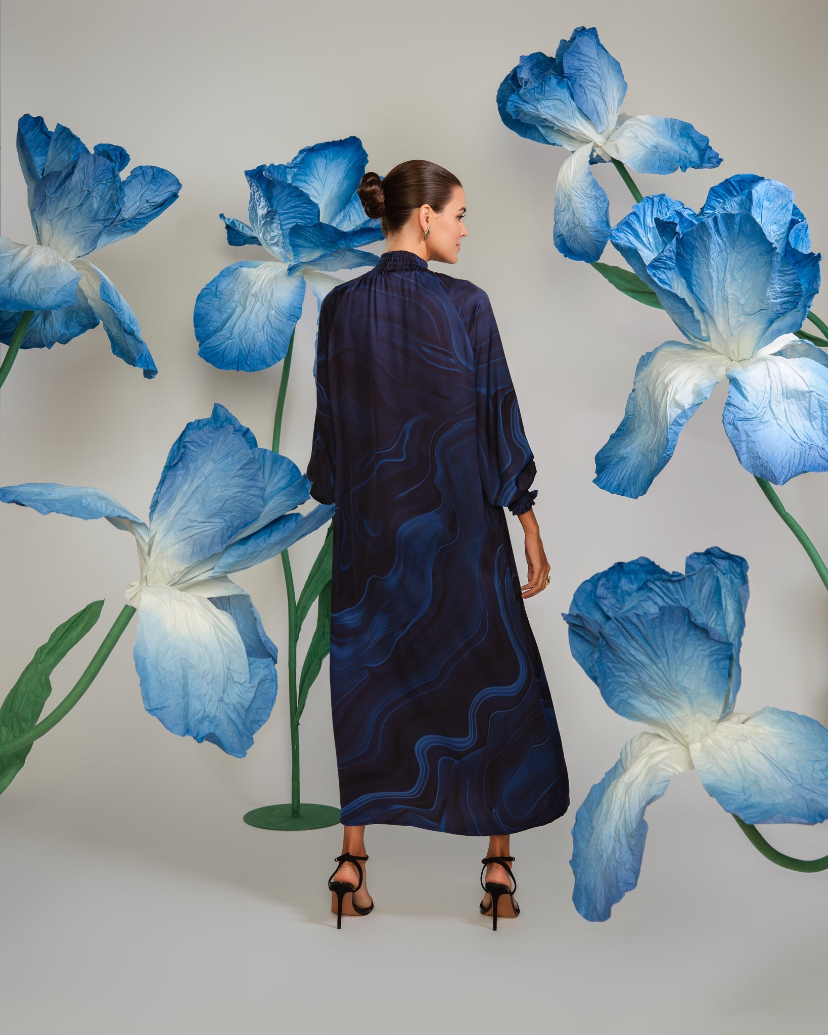 VESTIDO AZUL PAULINE - Seeiou