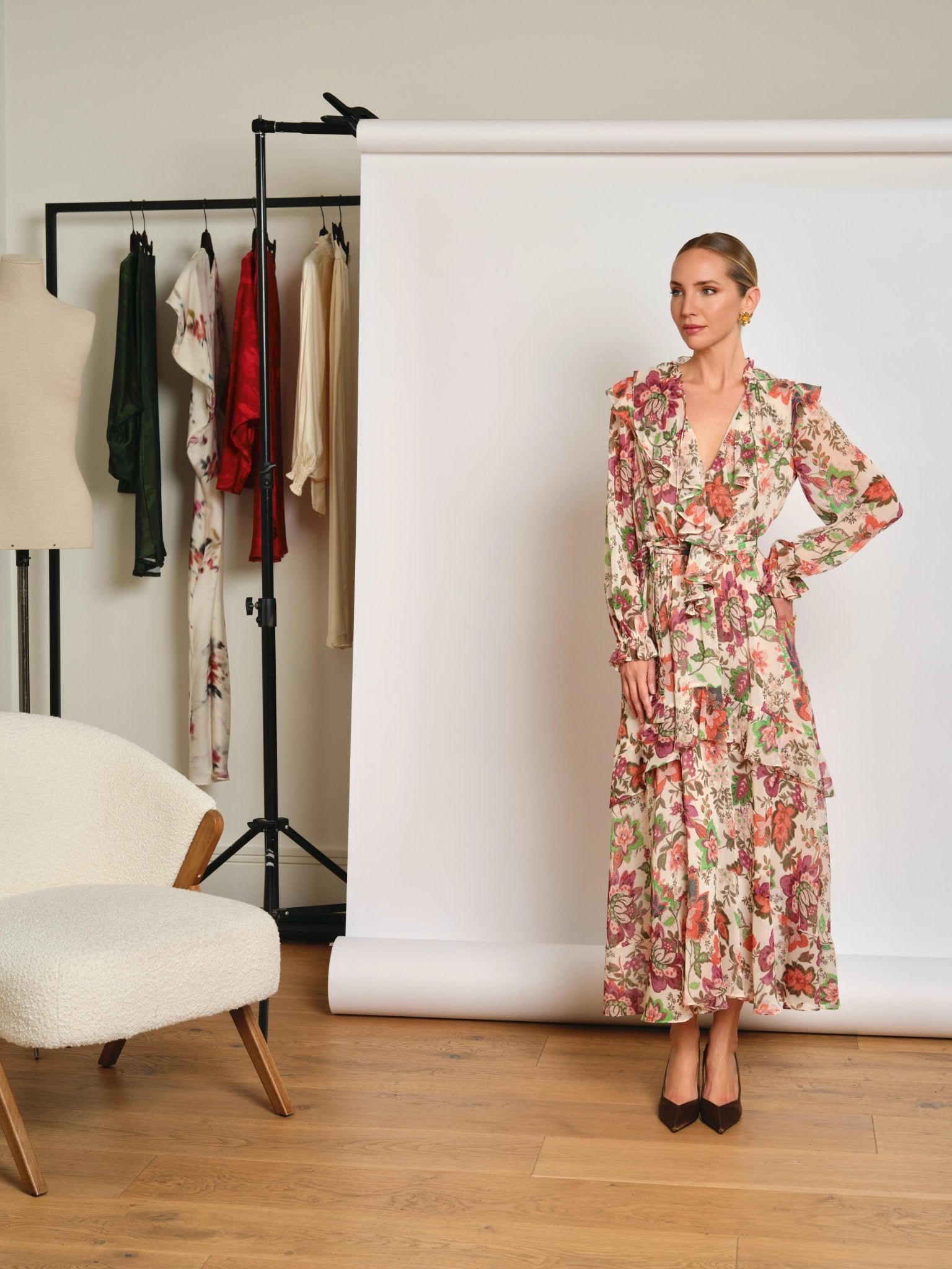 Vestido estampado crudo Sienna - SEEIOU