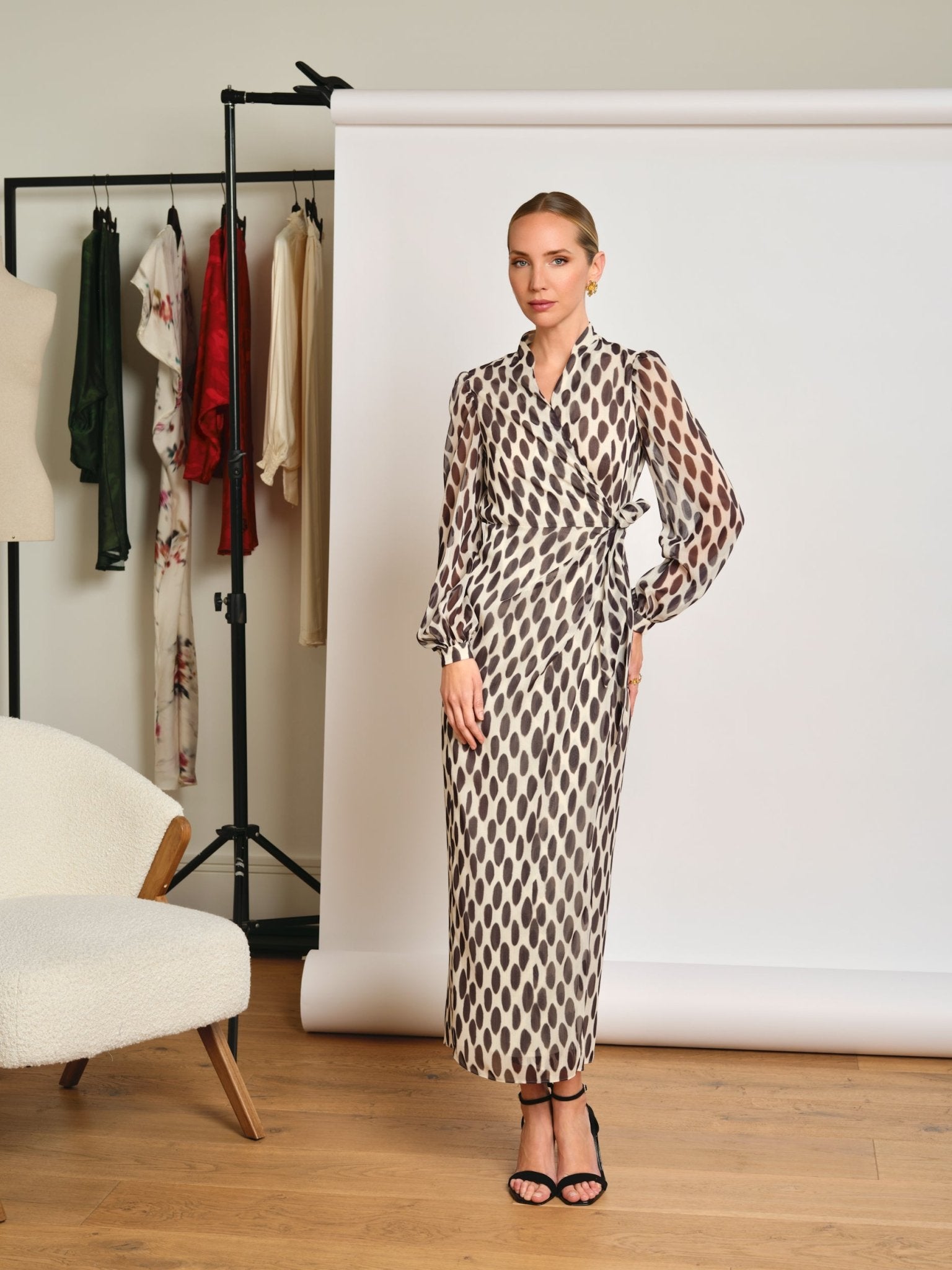 Vestido estampado lunares Berta - SEEIOU