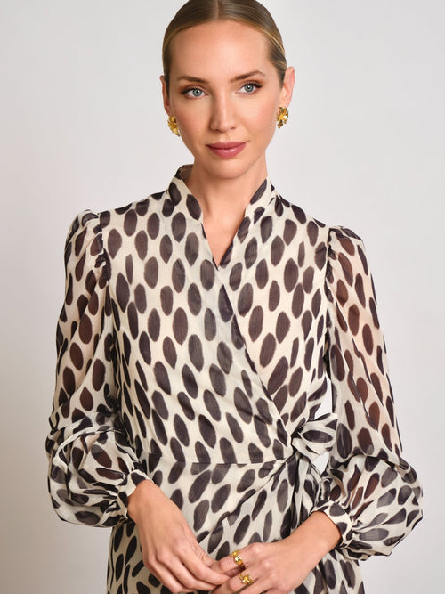 VESTIDO ESTAMPADO LUNARES BERTA