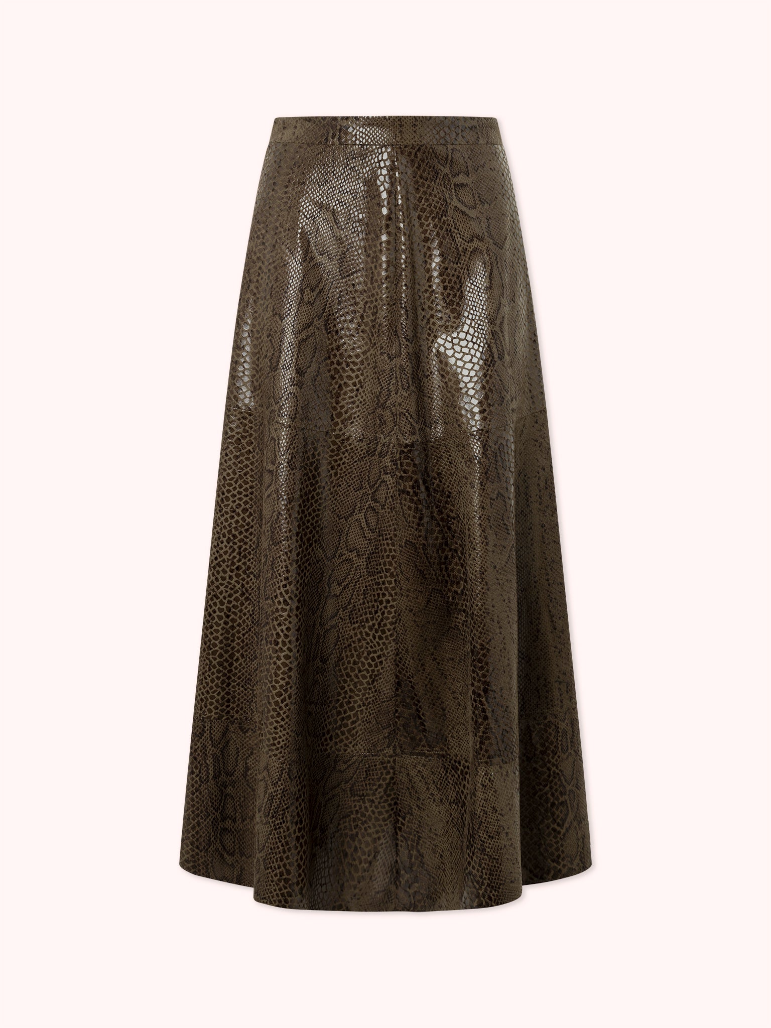PRE-ORDER FALDA MIDI EFECTO PIEL ANIMAL PRINT