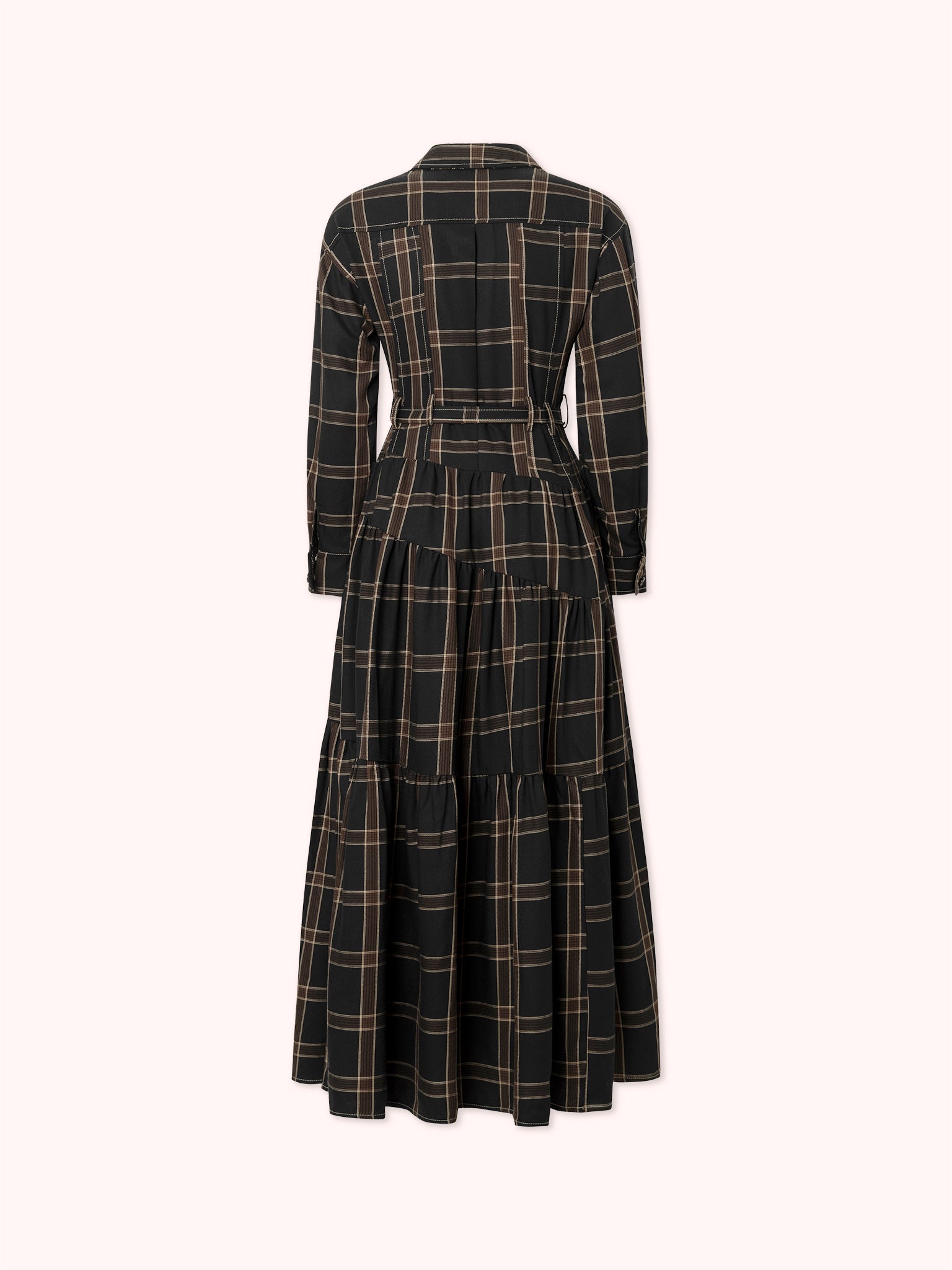 PRE-ORDER VESTIDO CAMISERO LARGO DE CUADROS
