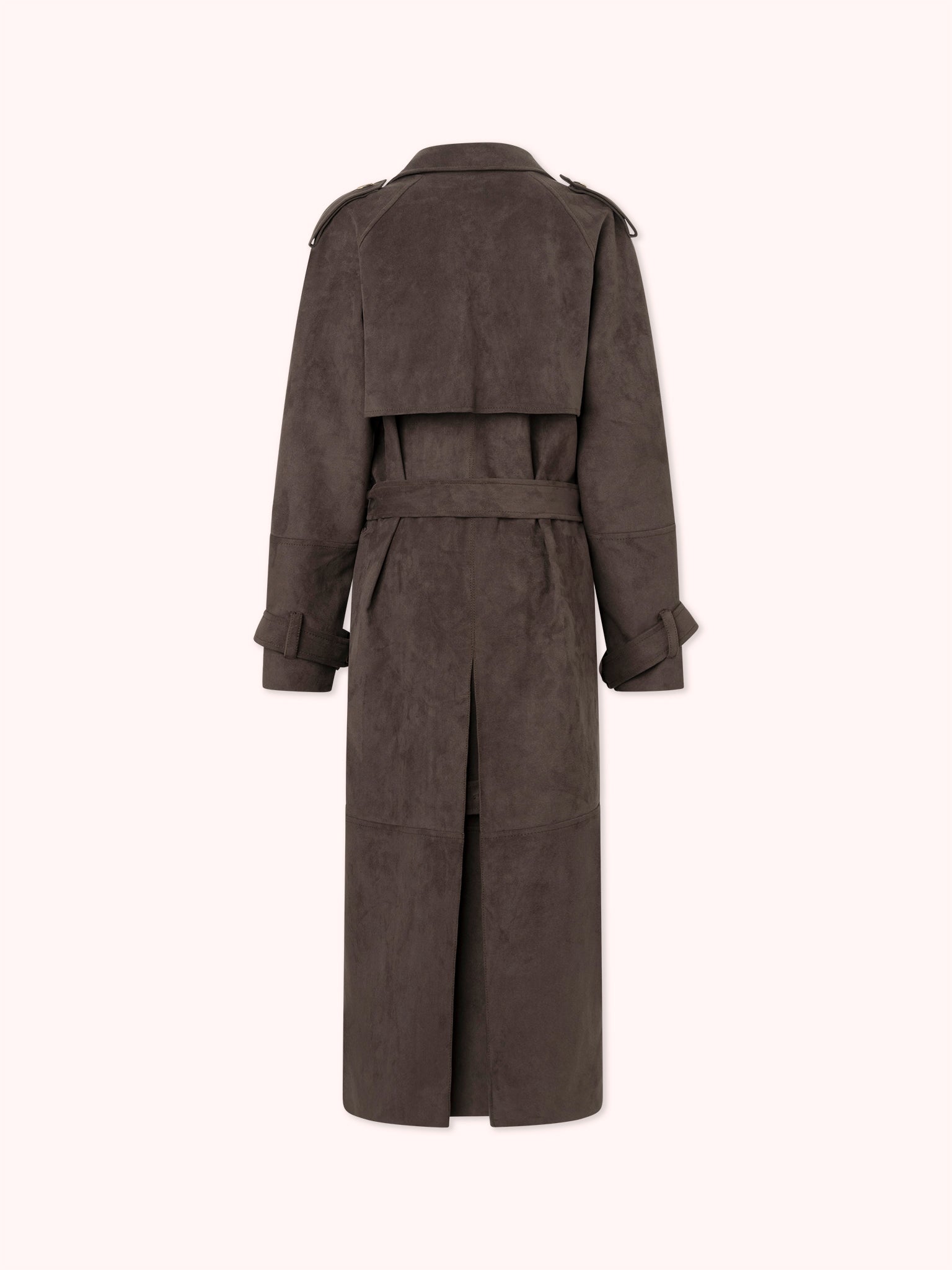 PRE-ORDER GABARDINA LARGO DE ANTE CHOCOLATE