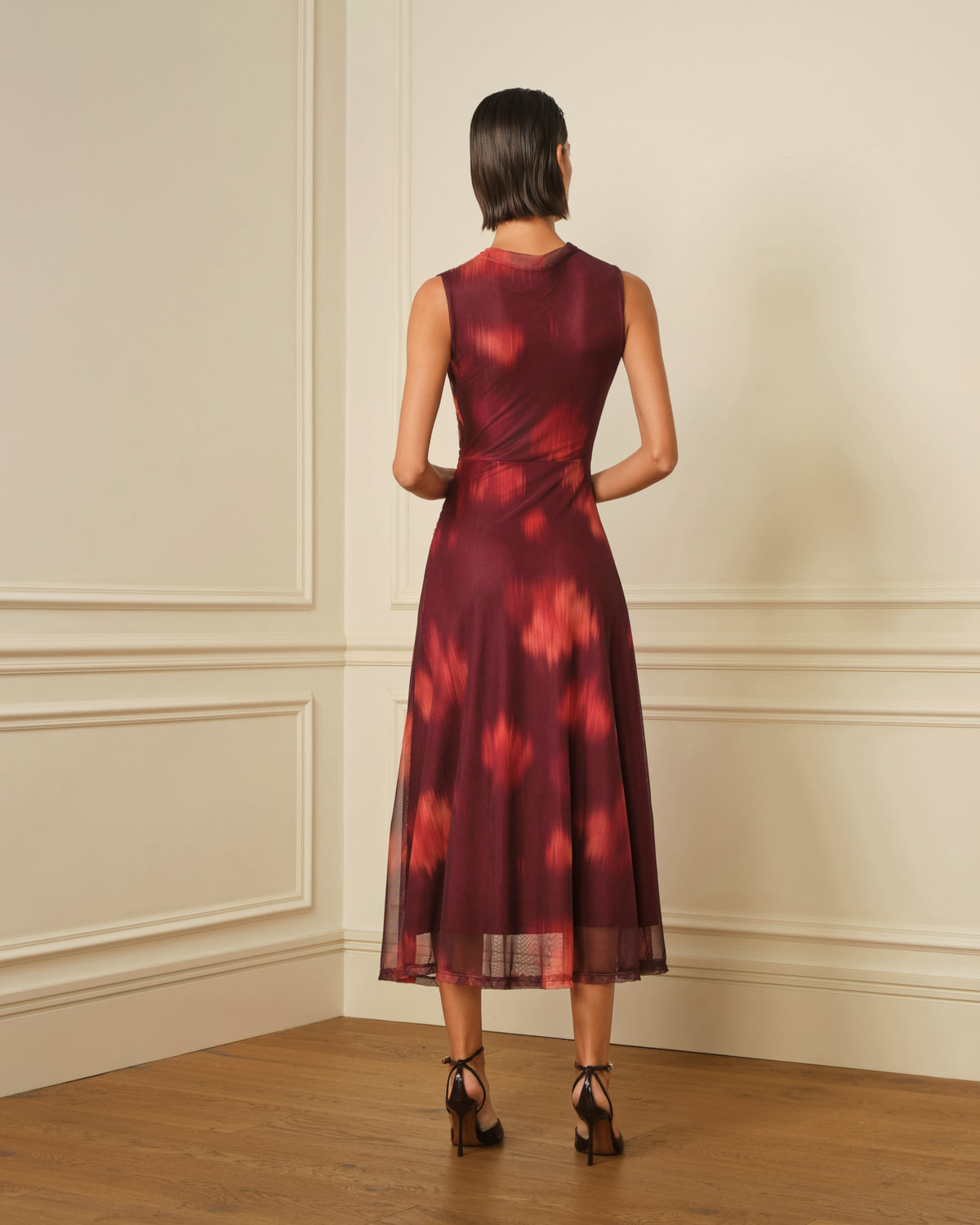 VESTIDO TUL ESTAMPADO FLORAL