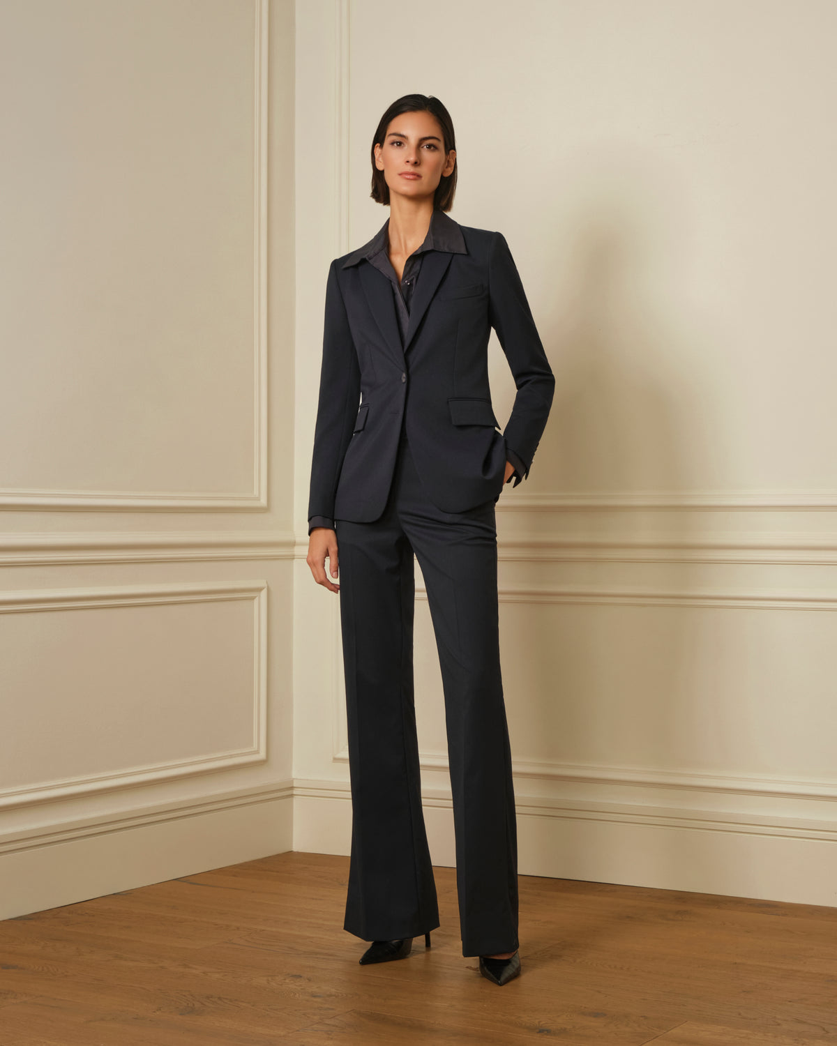 BLAZER BOLSILLOS TAPA AZUL