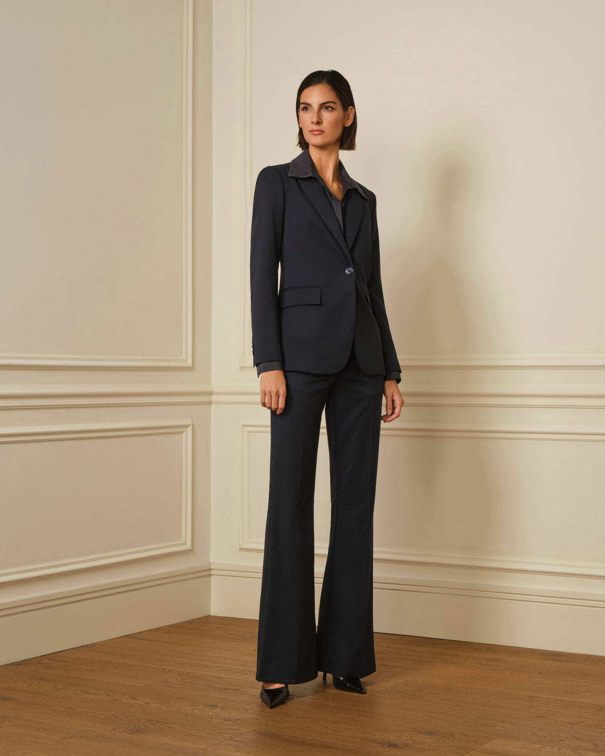 BLAZER BOLSILLOS TAPA AZUL