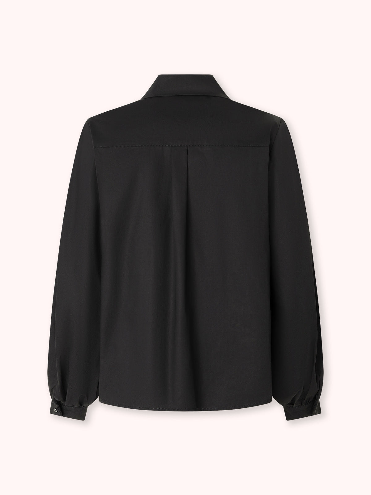 CAMISA MANGA ABULLONADA NEGRO