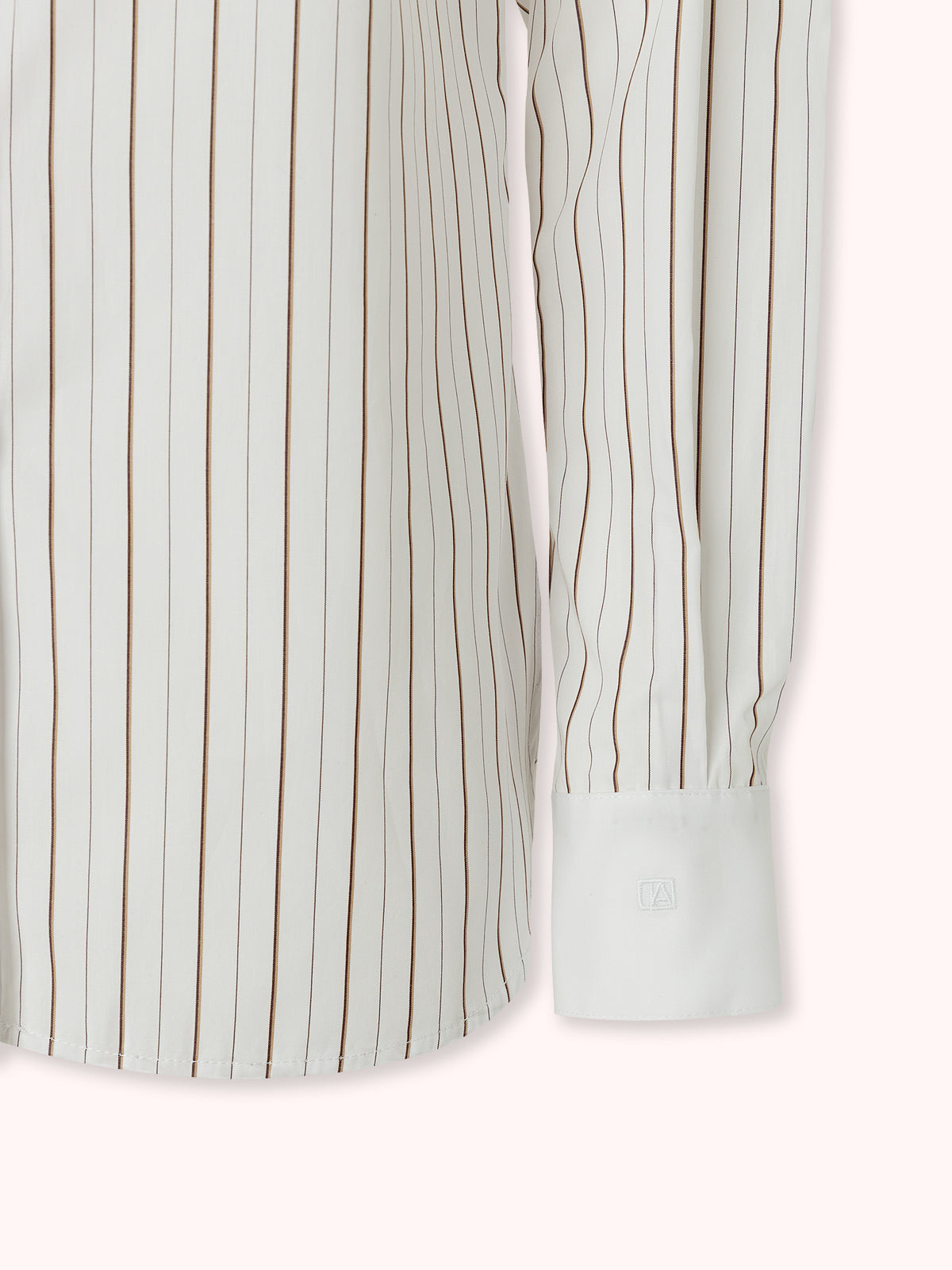 CAMISA DE RAYAS CON CUELLO VOLANTE