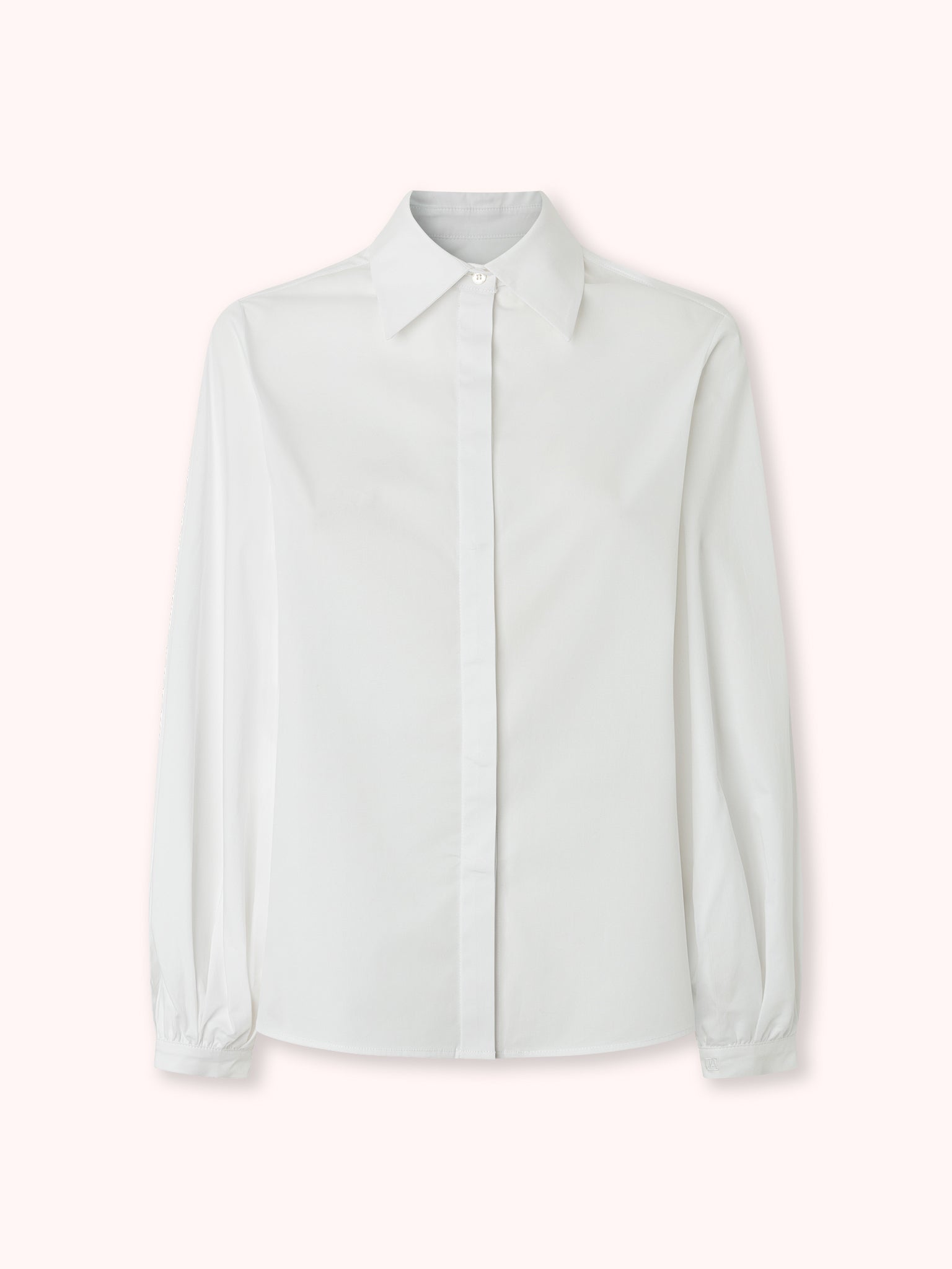 CAMISA DE MANGA ABULLONADA BLANCA