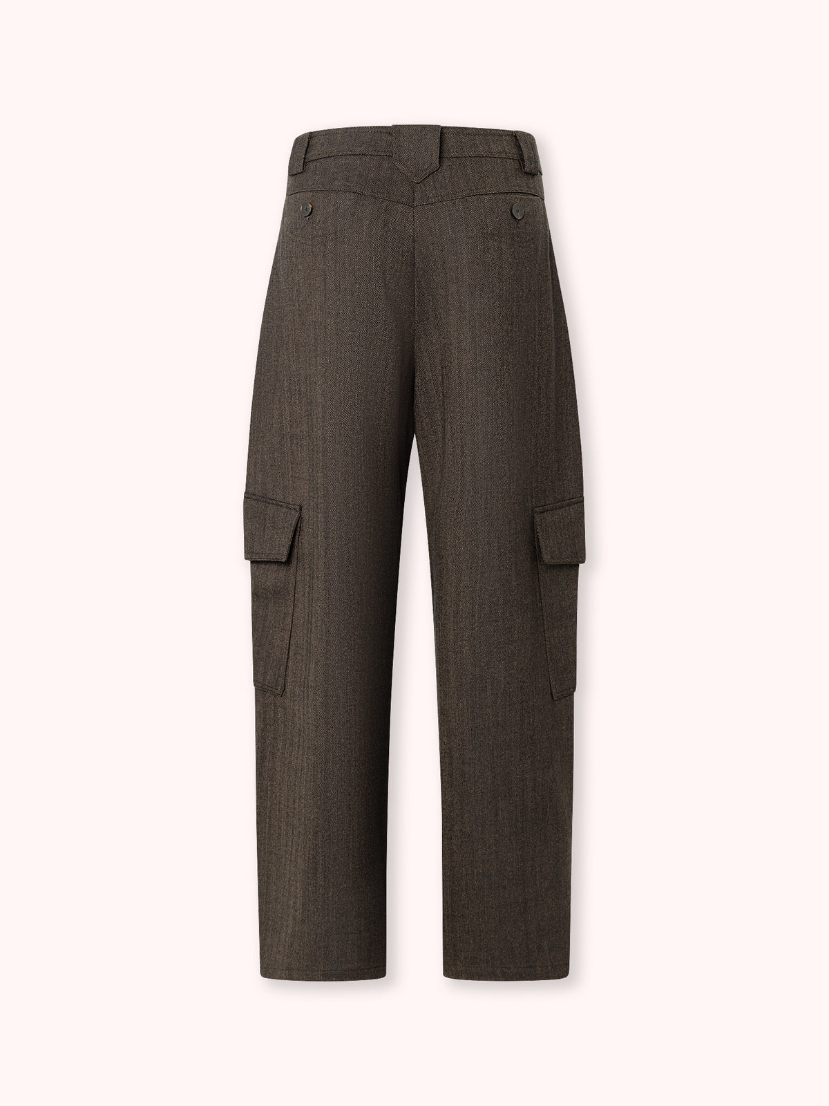 PANTALÓN CARGO TIRO ALTO MARRÓN