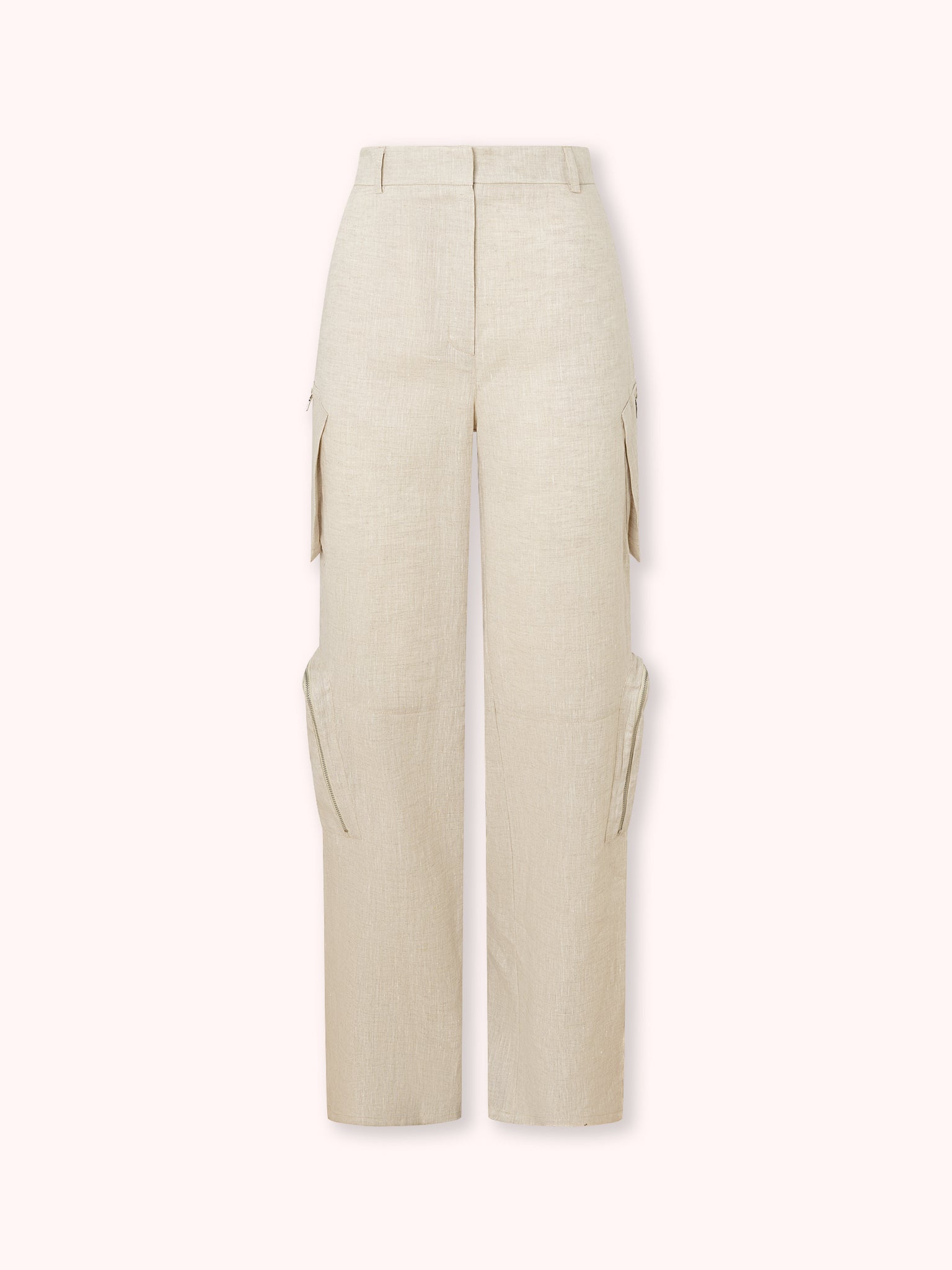 PANTALÓN DE LINO CARGO CRUDO