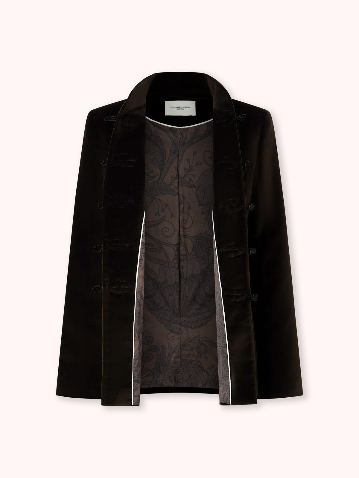 CHAQUETA PASAMANERÍA TERCIOPELO MARRÓN
