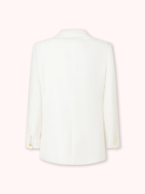 BLAZER DE LINO BLANCO