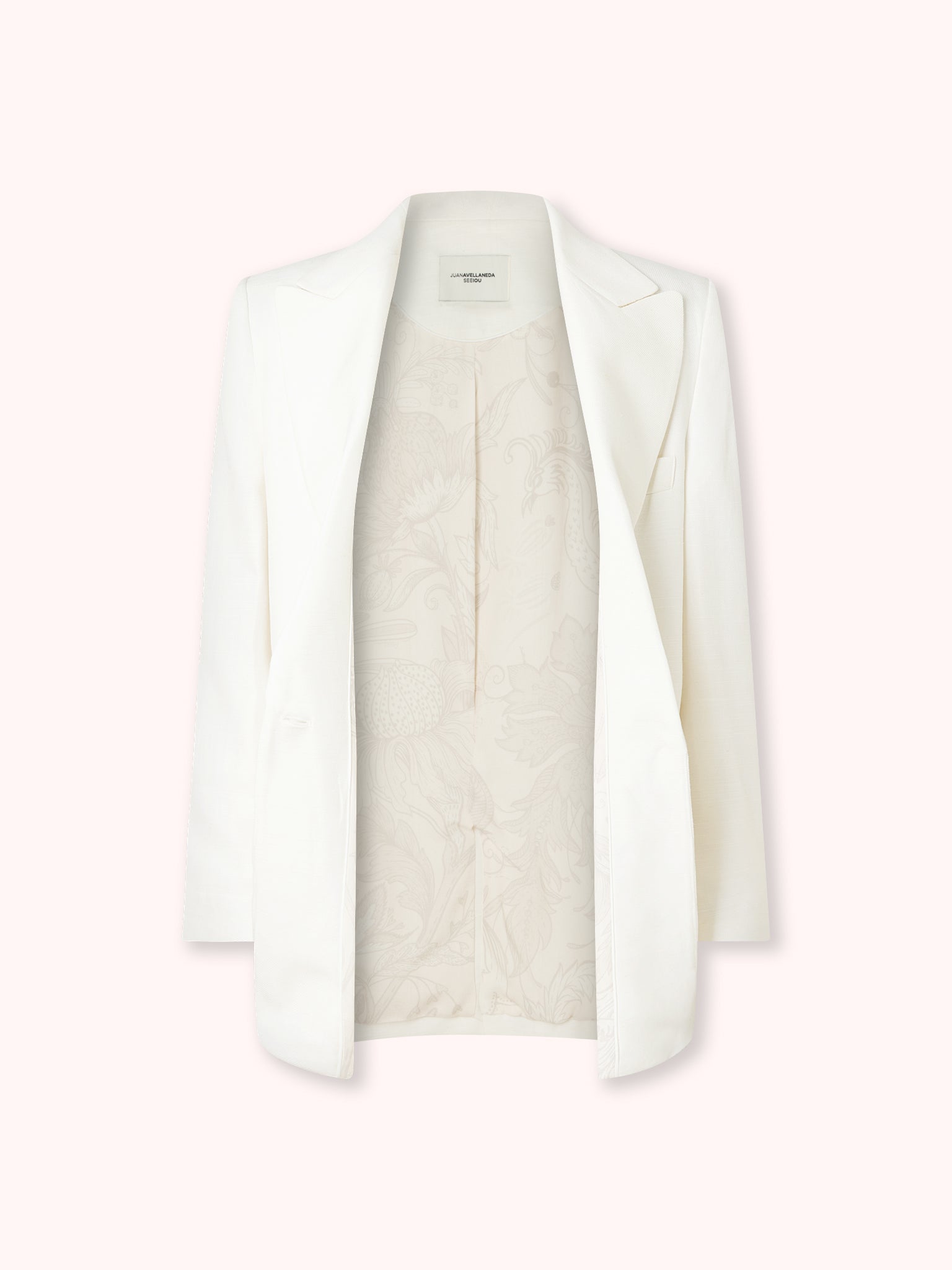 BLAZER DE LINO BLANCO