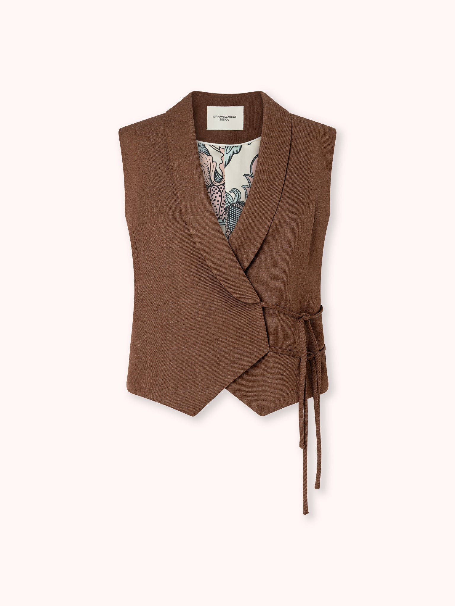 PRE-ORDER CHALECO CRUZADO MARRÓN