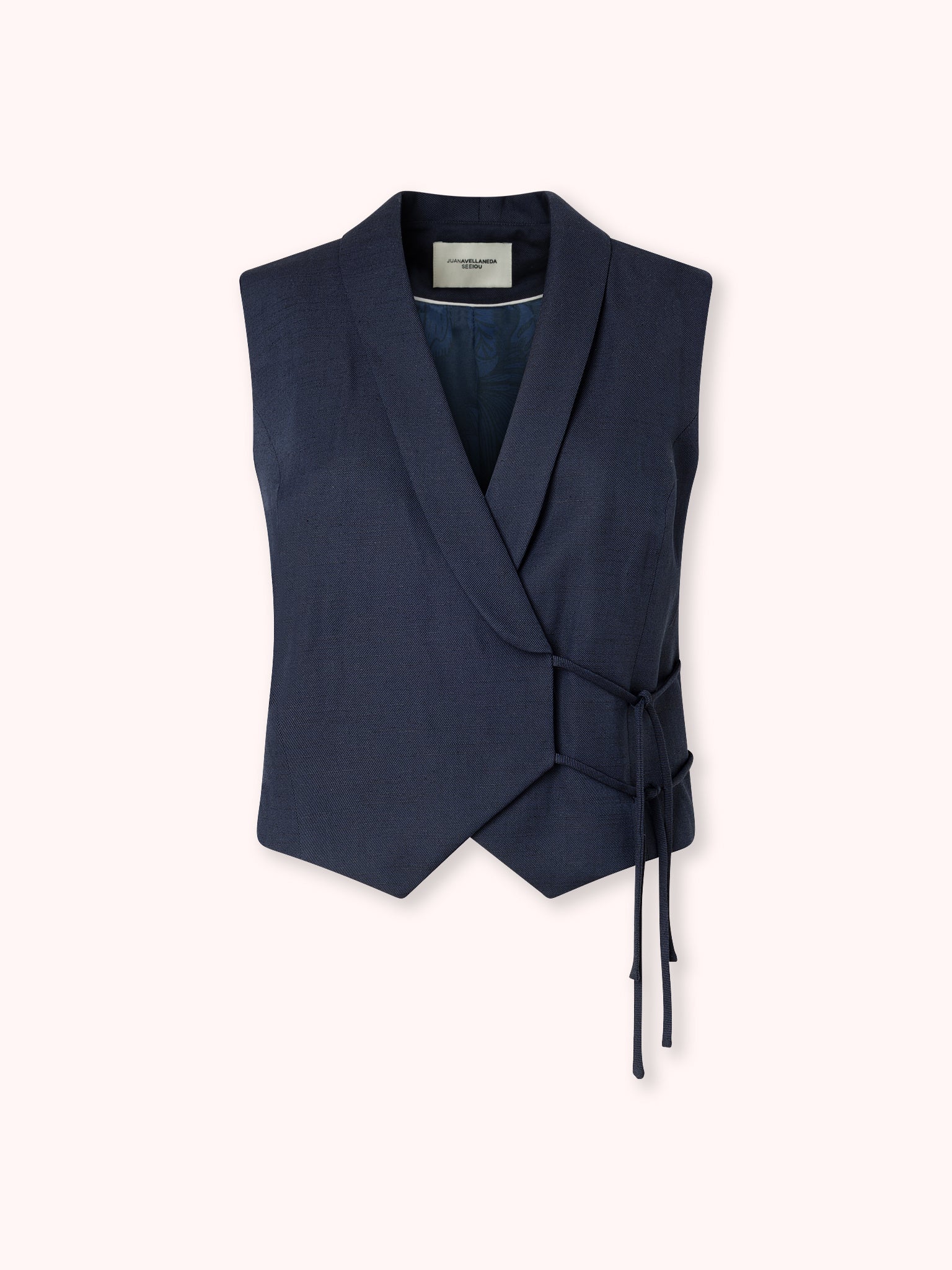 PRE-ORDER CHALECO CRUZADO AZUL MARINO