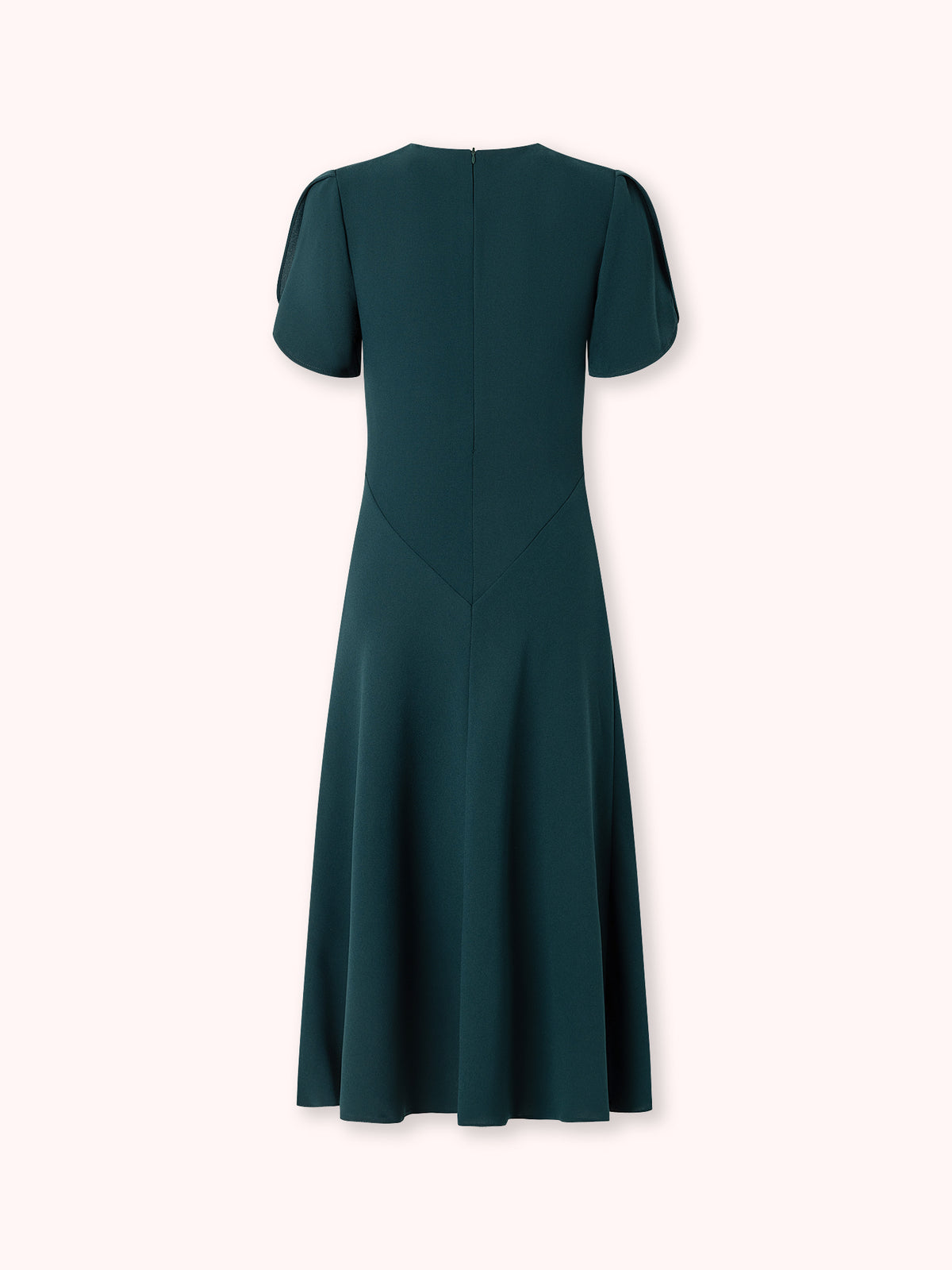 VESTIDO MIDI NUDO VERDE