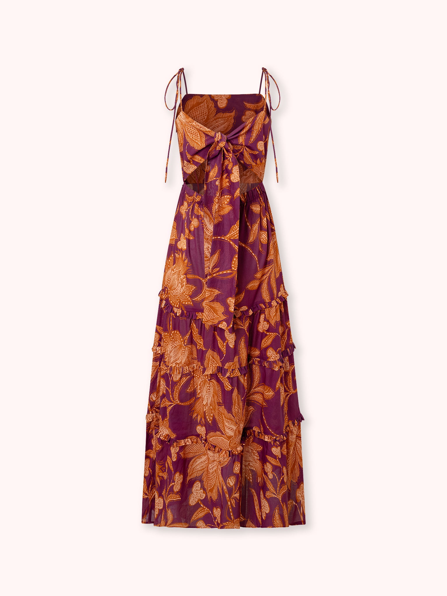 VESTIDO TIRANTES CON ESTAMPADO MORADO