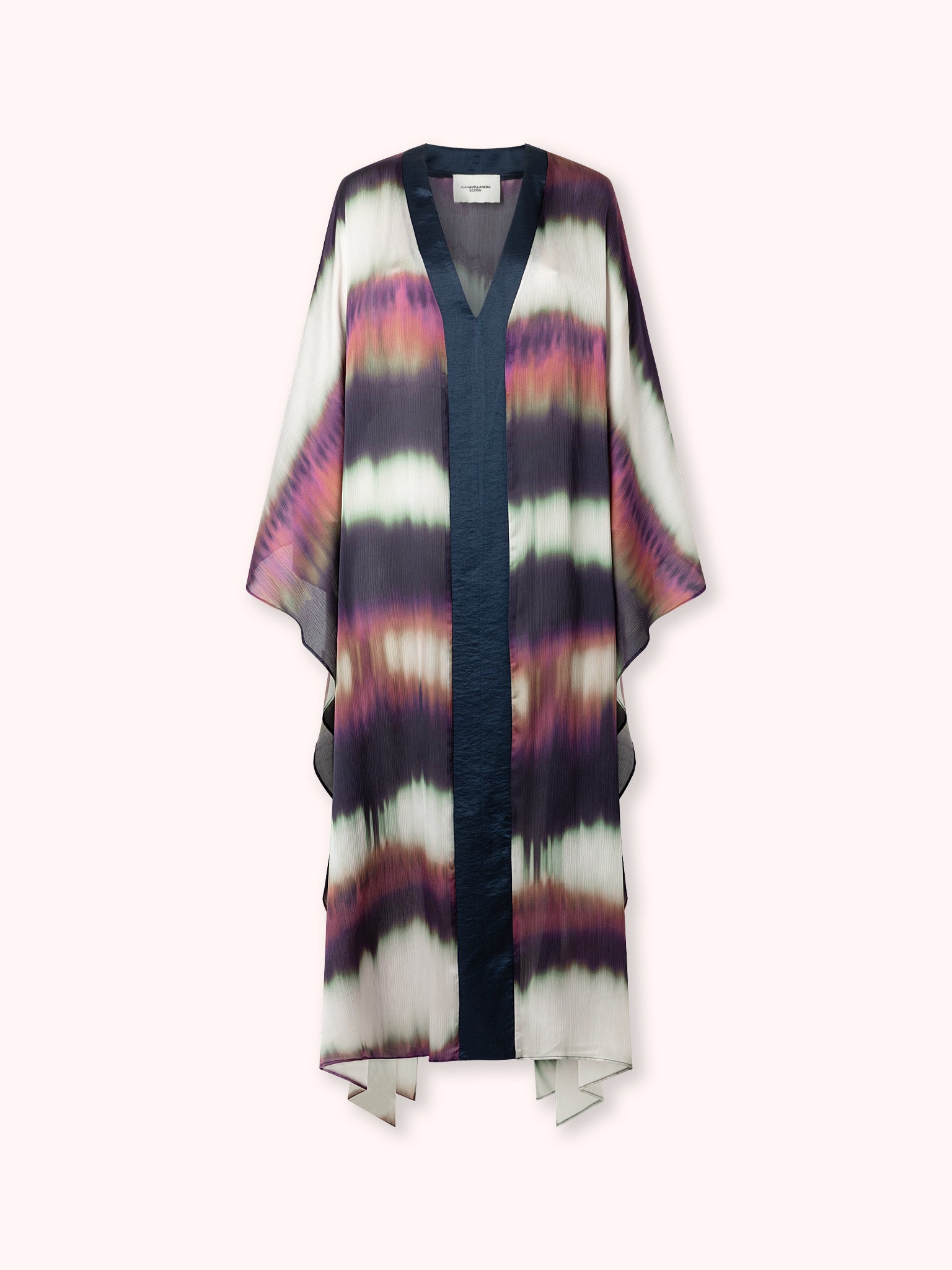 KAFTÁN LARGO ESTAMPADO MORADO