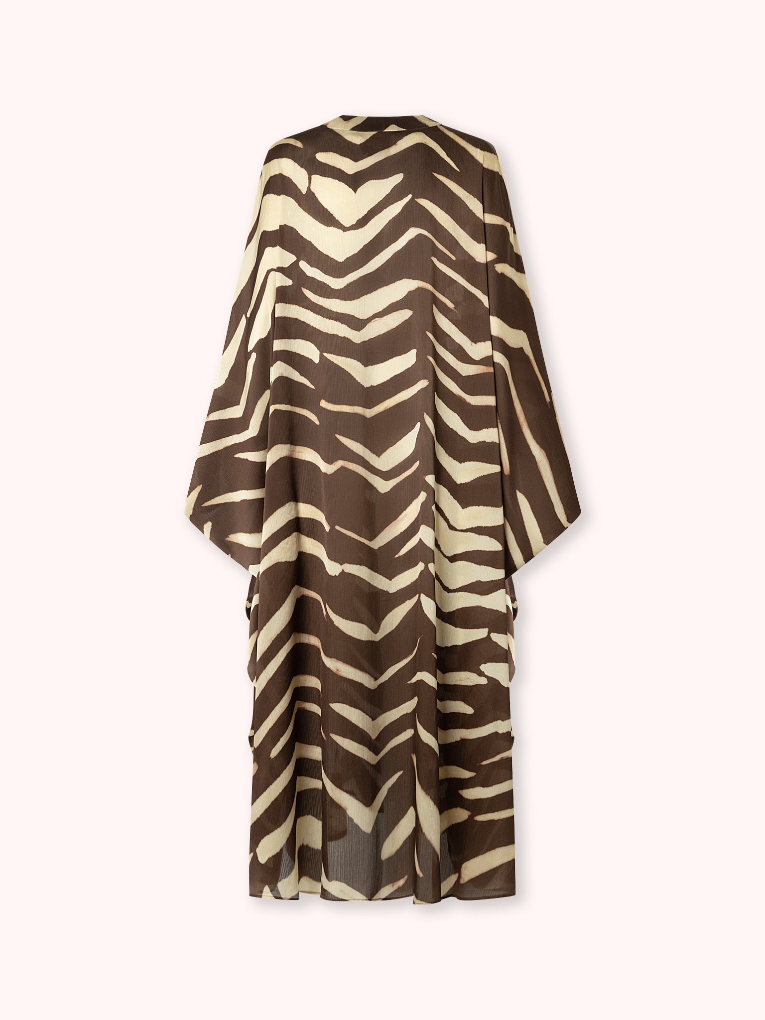 KAFTÁN LARGO ESTAMPADO MARRÓN