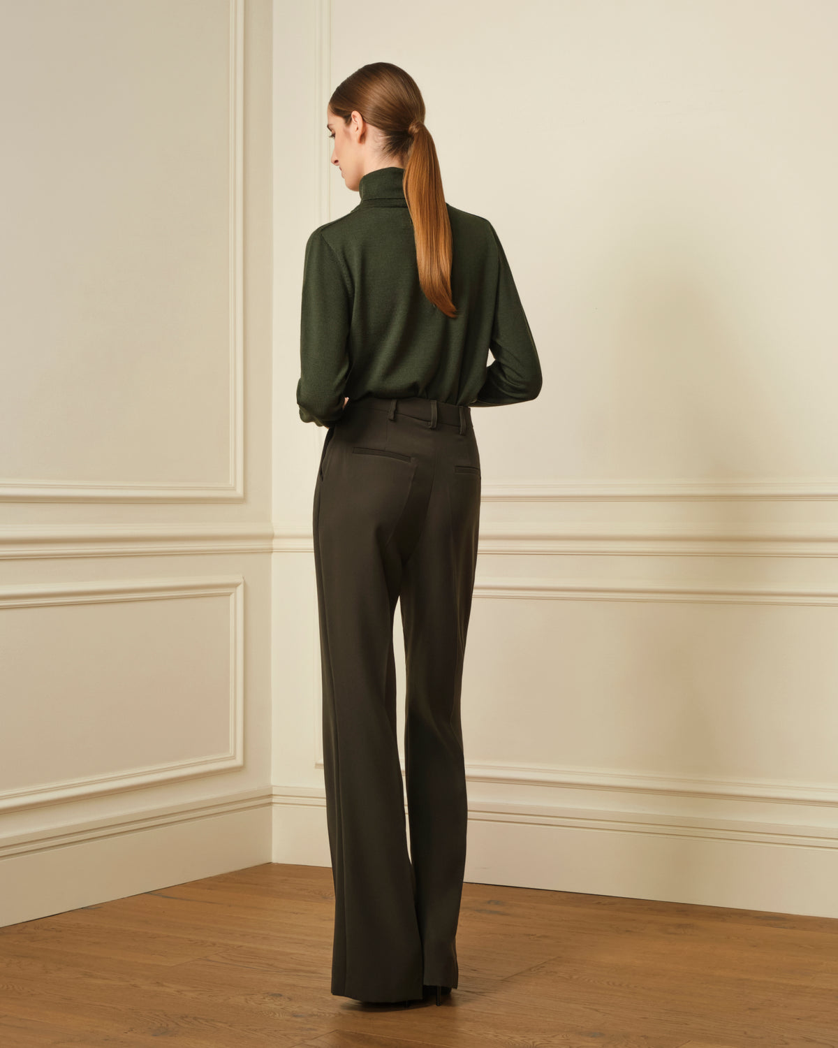PANTALÓN CREP VERDE