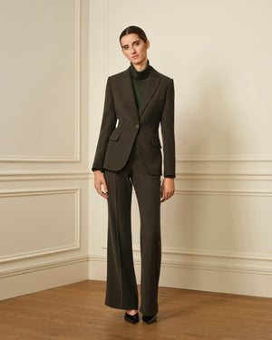 BLAZER BOLSILLOS CREP VERDE