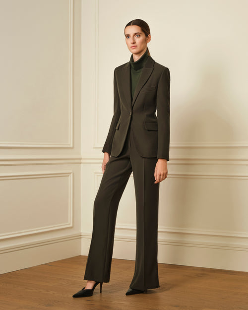 BLAZER BOLSILLOS CREP VERDE